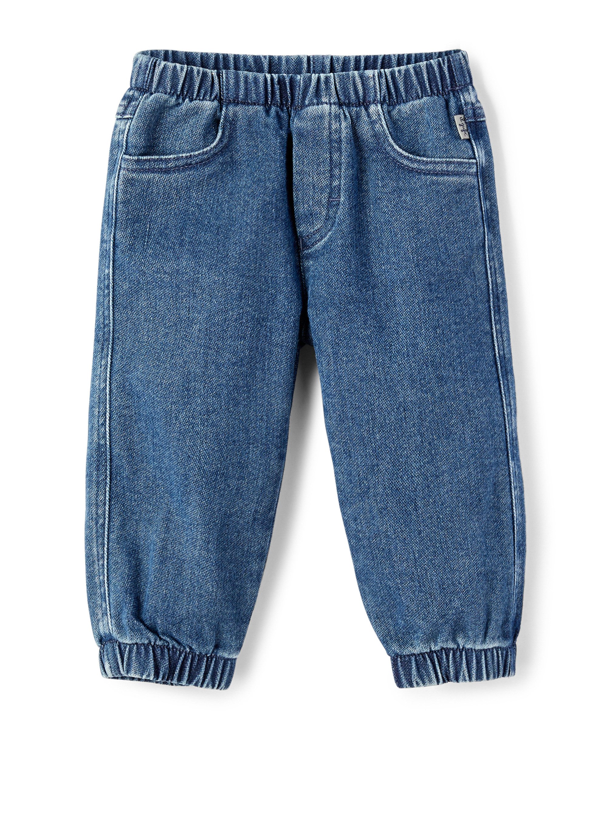 Blue denim baby boy jeans - Blue | Il Gufo