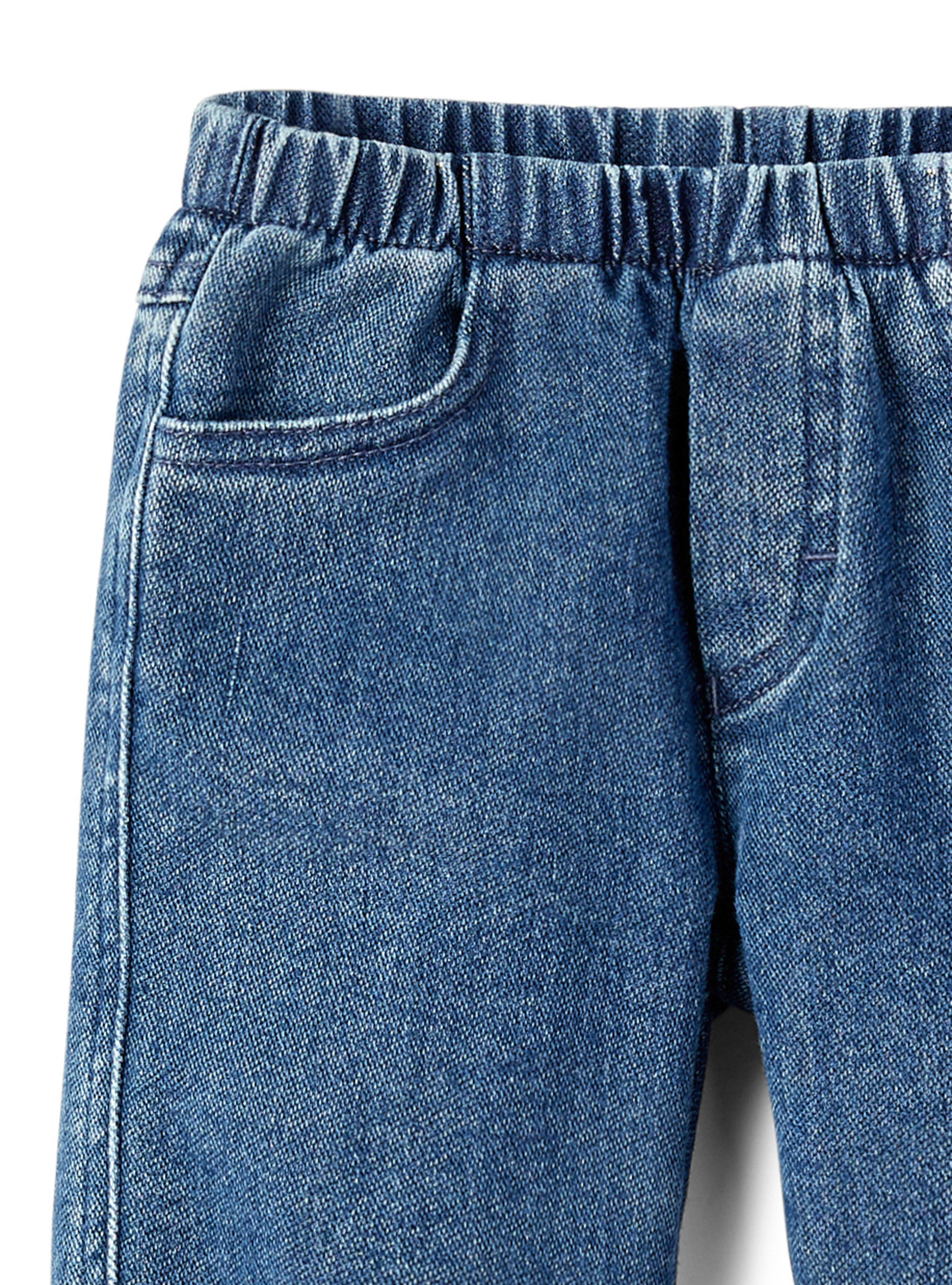 Blue denim baby boy jeans - Blue | Il Gufo