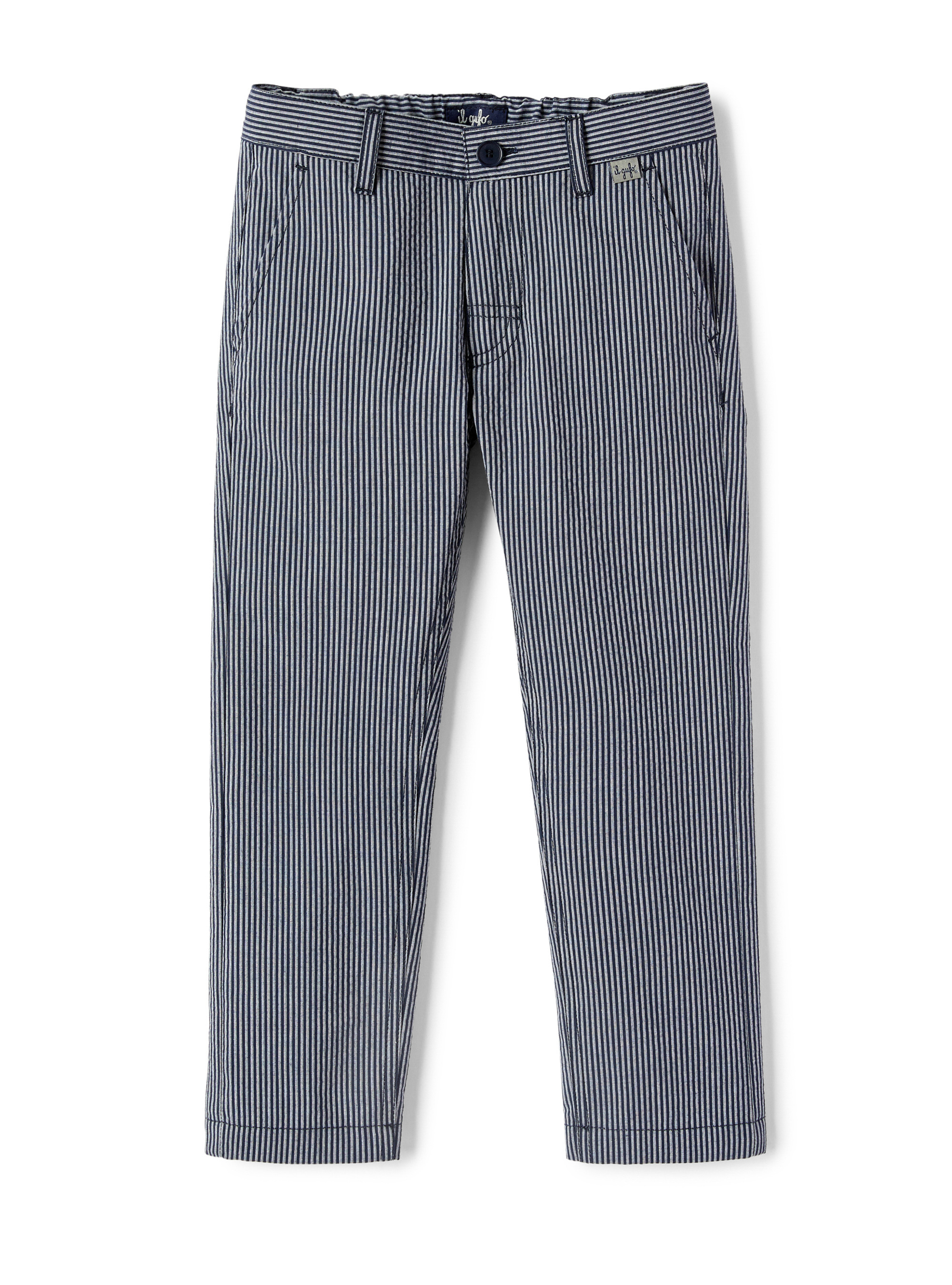 Striped regular fit trousers - Trousers - Il Gufo