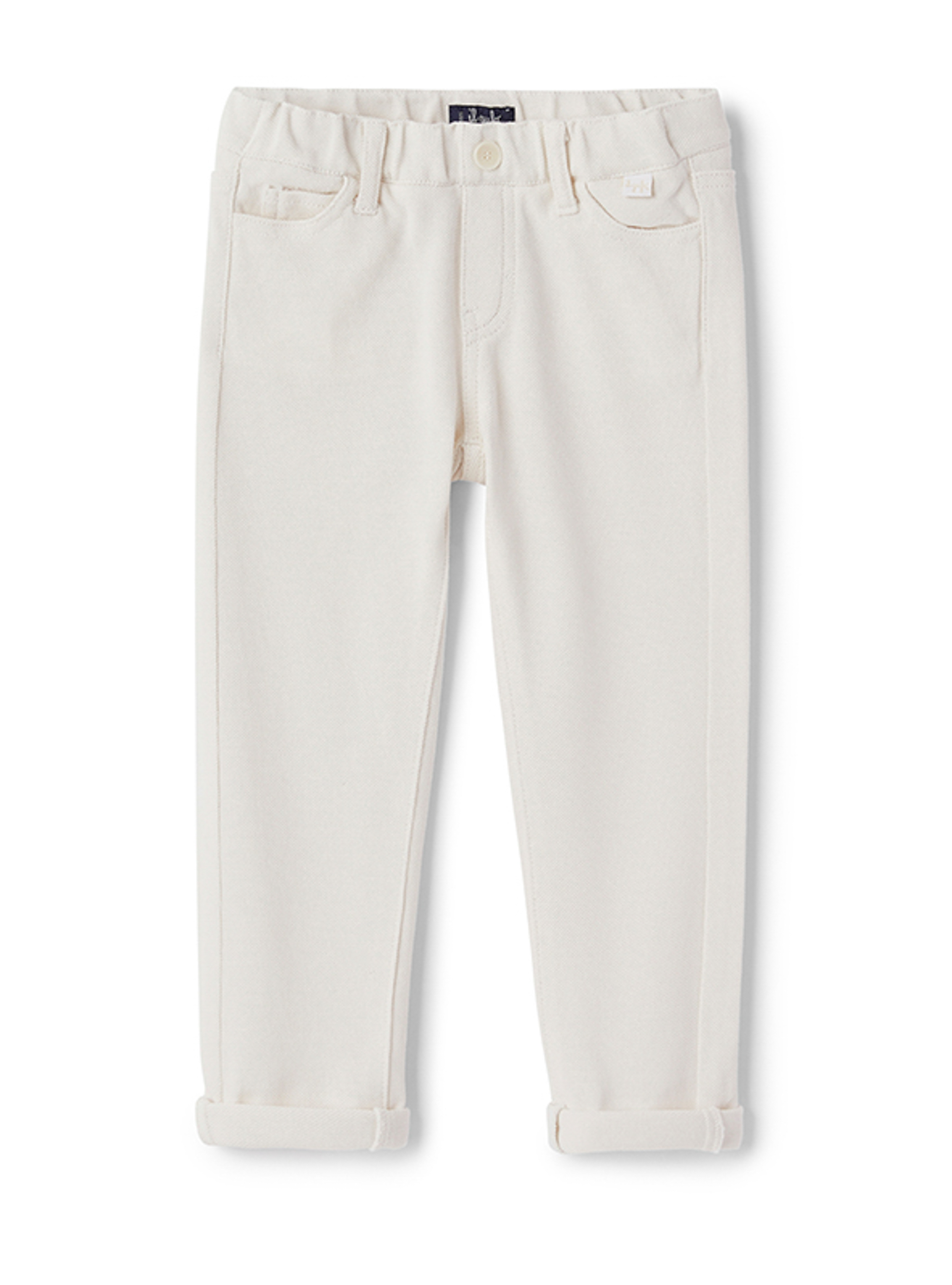White piquet trousers - Trousers - Il Gufo