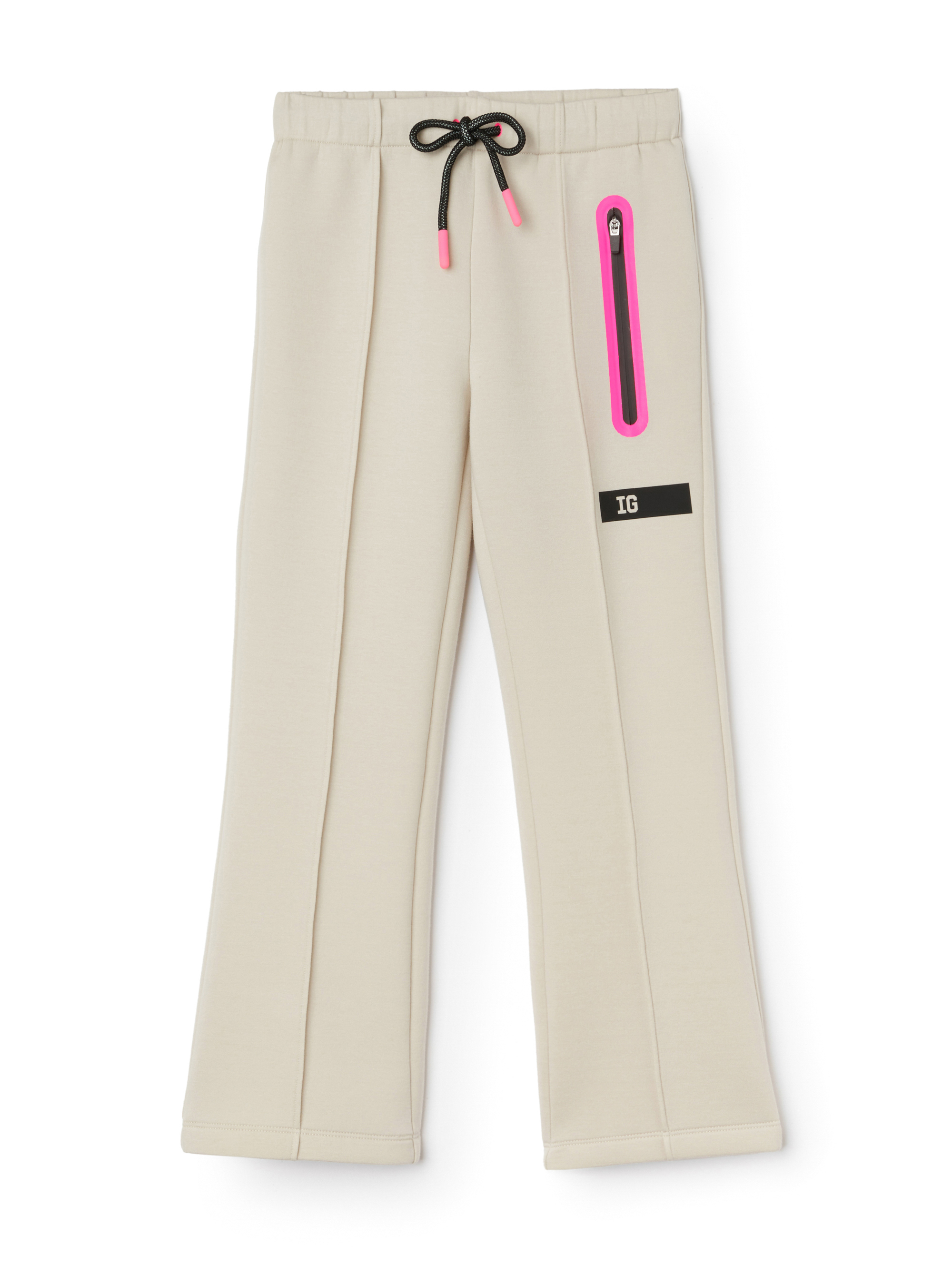 Flared bonded trousers - Beige | Il Gufo