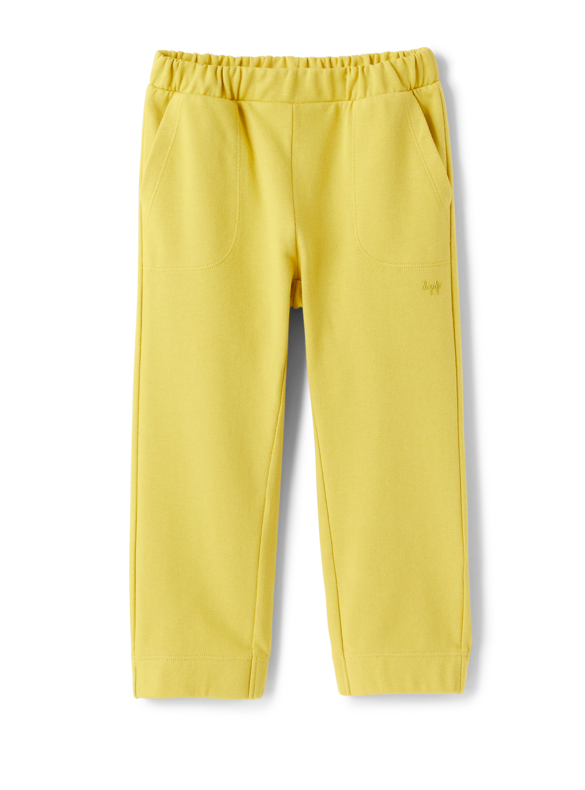 Pantalon en molleton jaune mimosa - Pantalons - Il Gufo