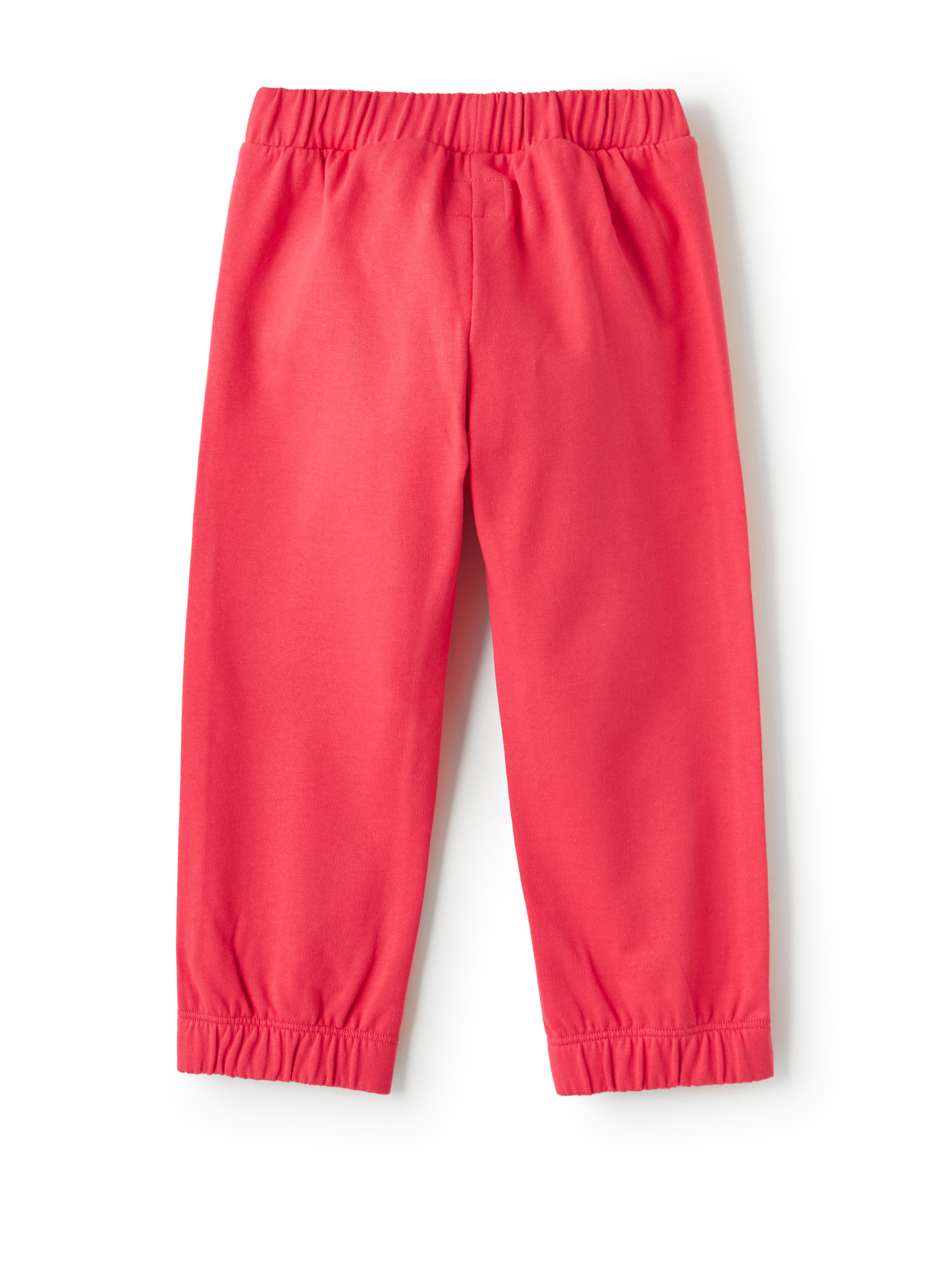 Carmine red fleece trousers - Red | Il Gufo
