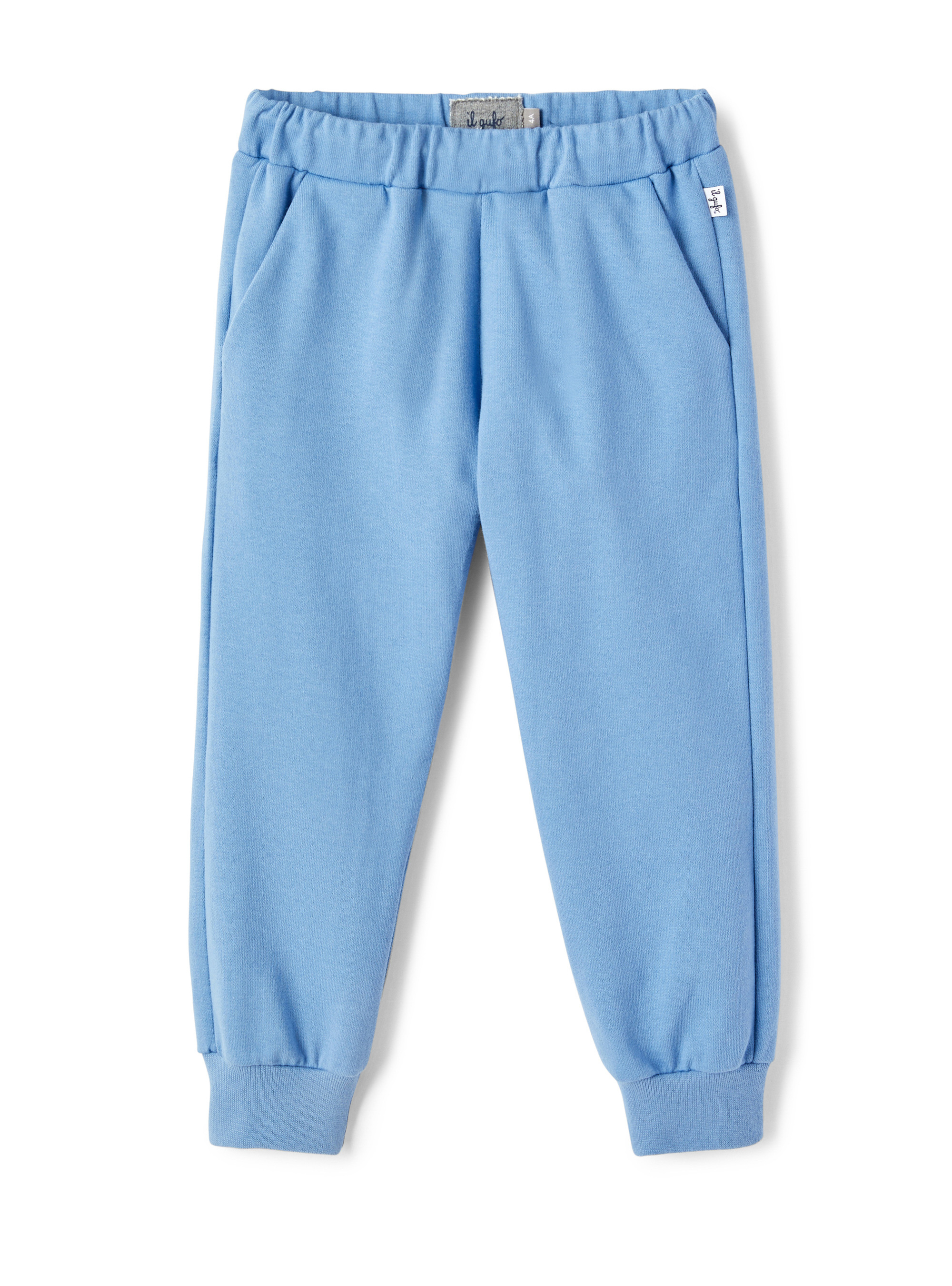 Light blue fleece joggers - Trousers - Il Gufo