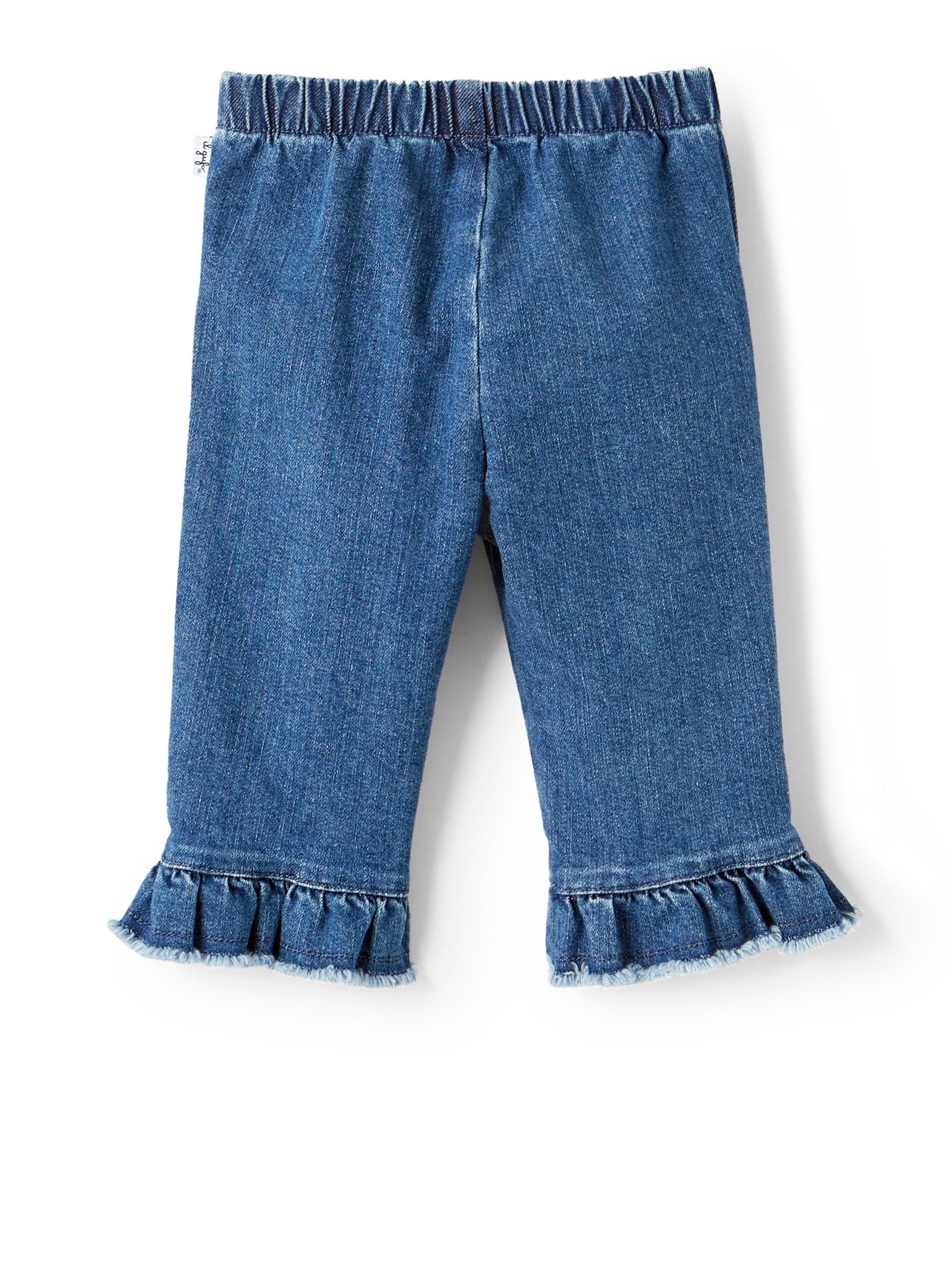 Jeans flare with valances - Blue | Il Gufo
