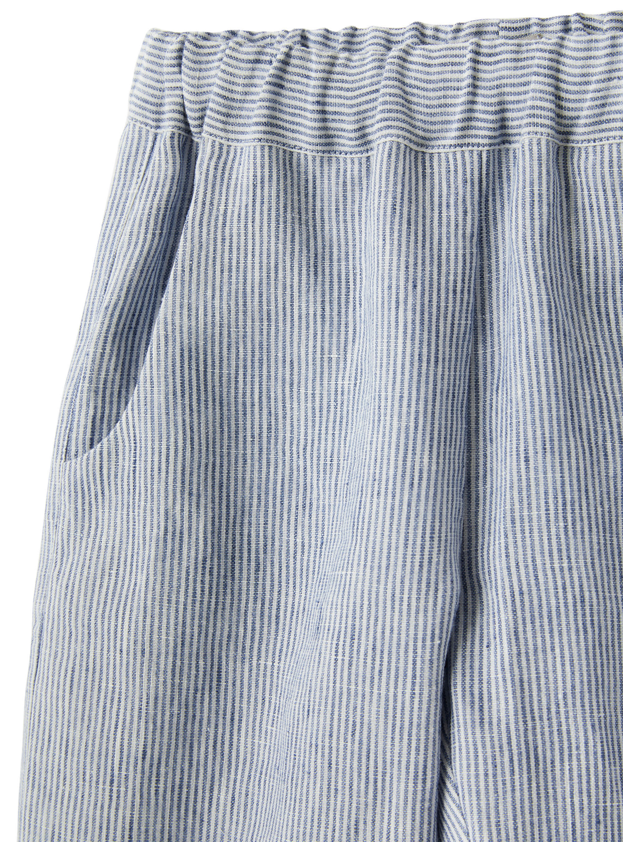 Linen trousers with cuffs - Blue | Il Gufo