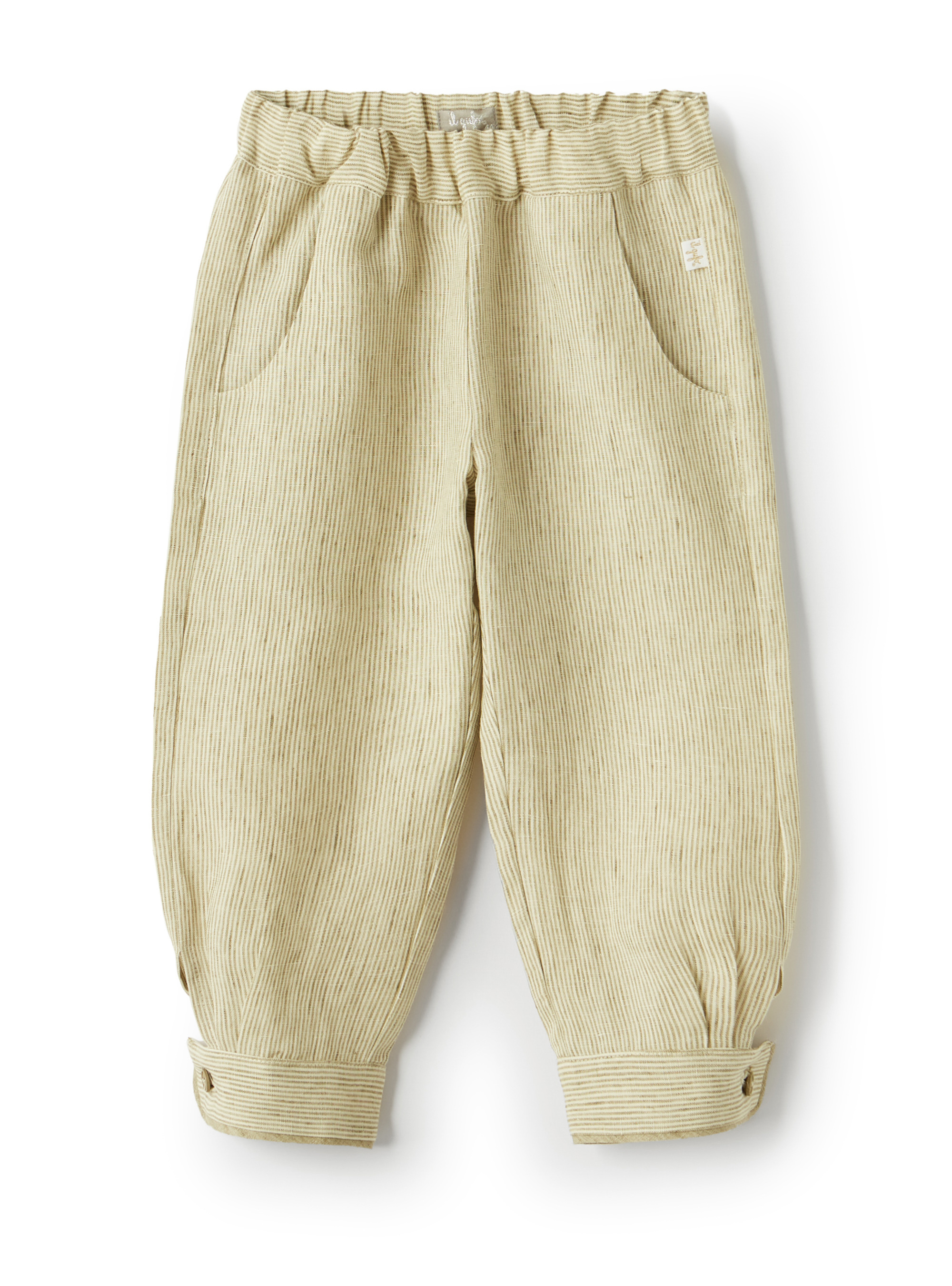 Pantaloni in lino con polsini - Pantaloni - Il Gufo