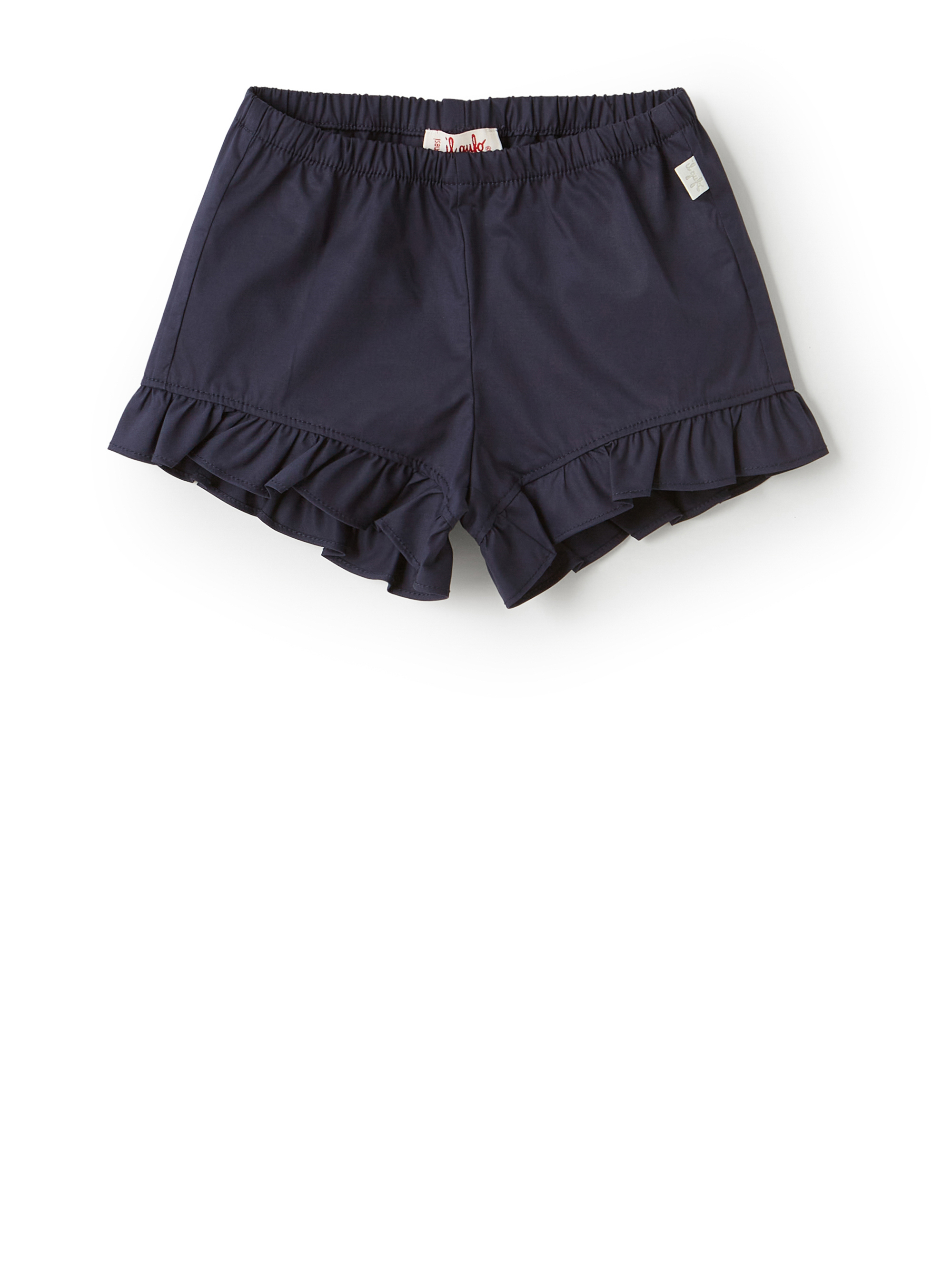 Poplin shorts with ruffles - Trousers - Il Gufo