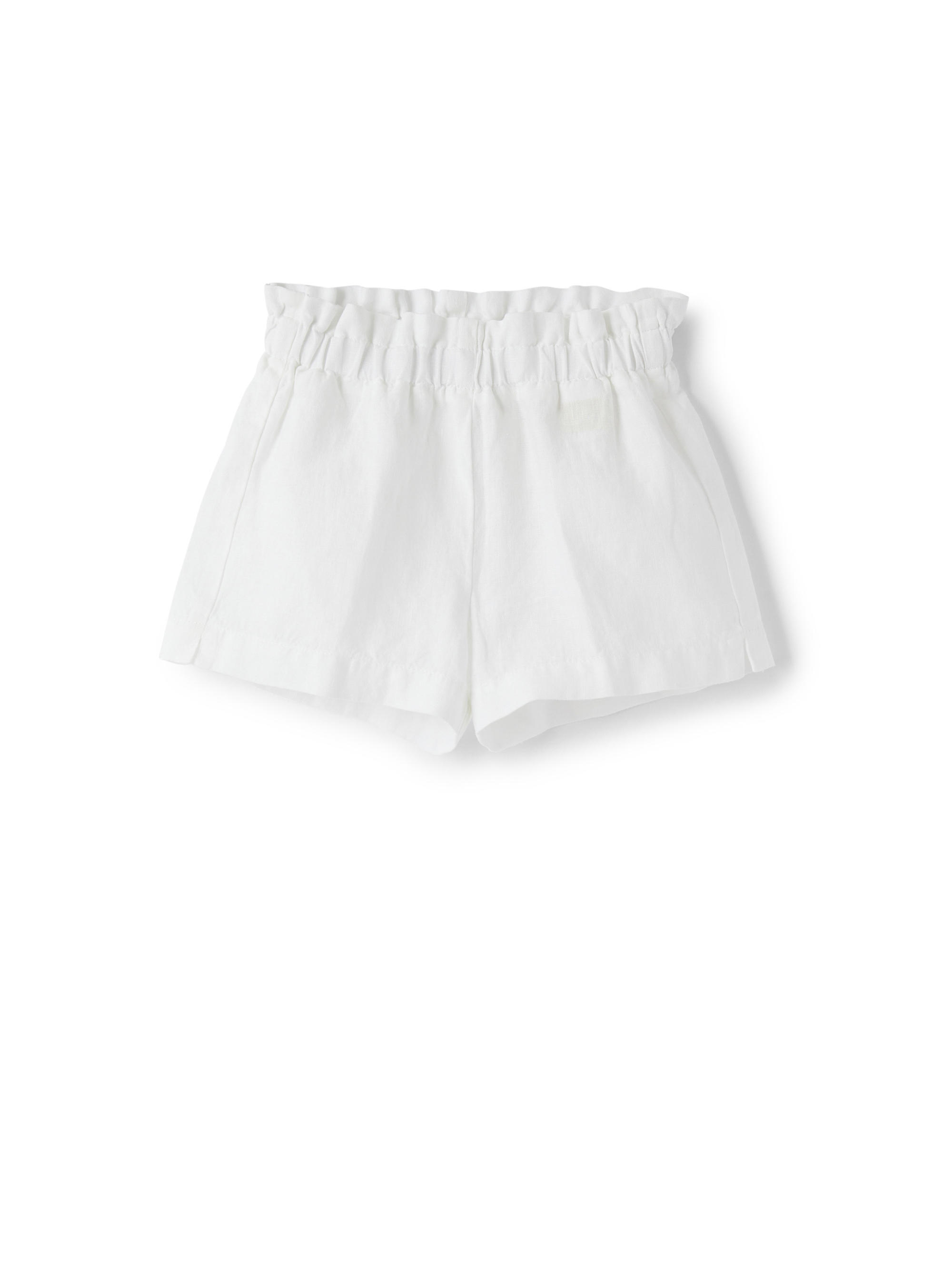 White linen Bermuda shorts - Trousers - Il Gufo