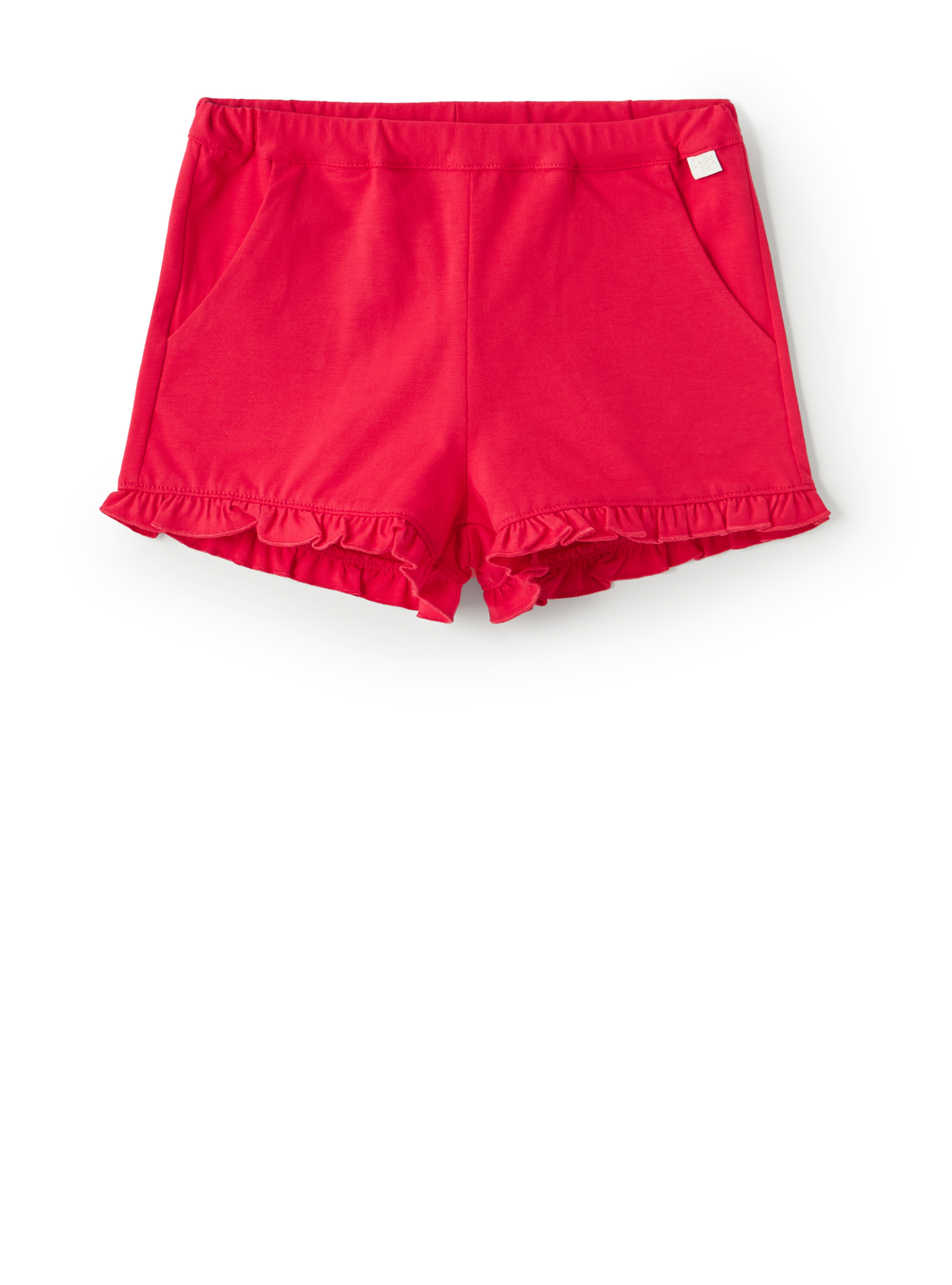 Stretch jersey shorts with ruffle - Trousers - Il Gufo