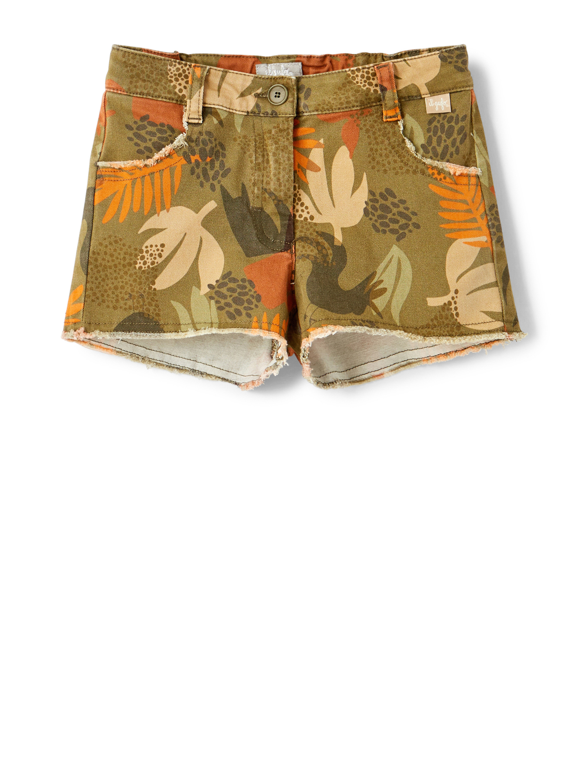 Shorts aus Gabardine mit Muster - Hosen - Il Gufo