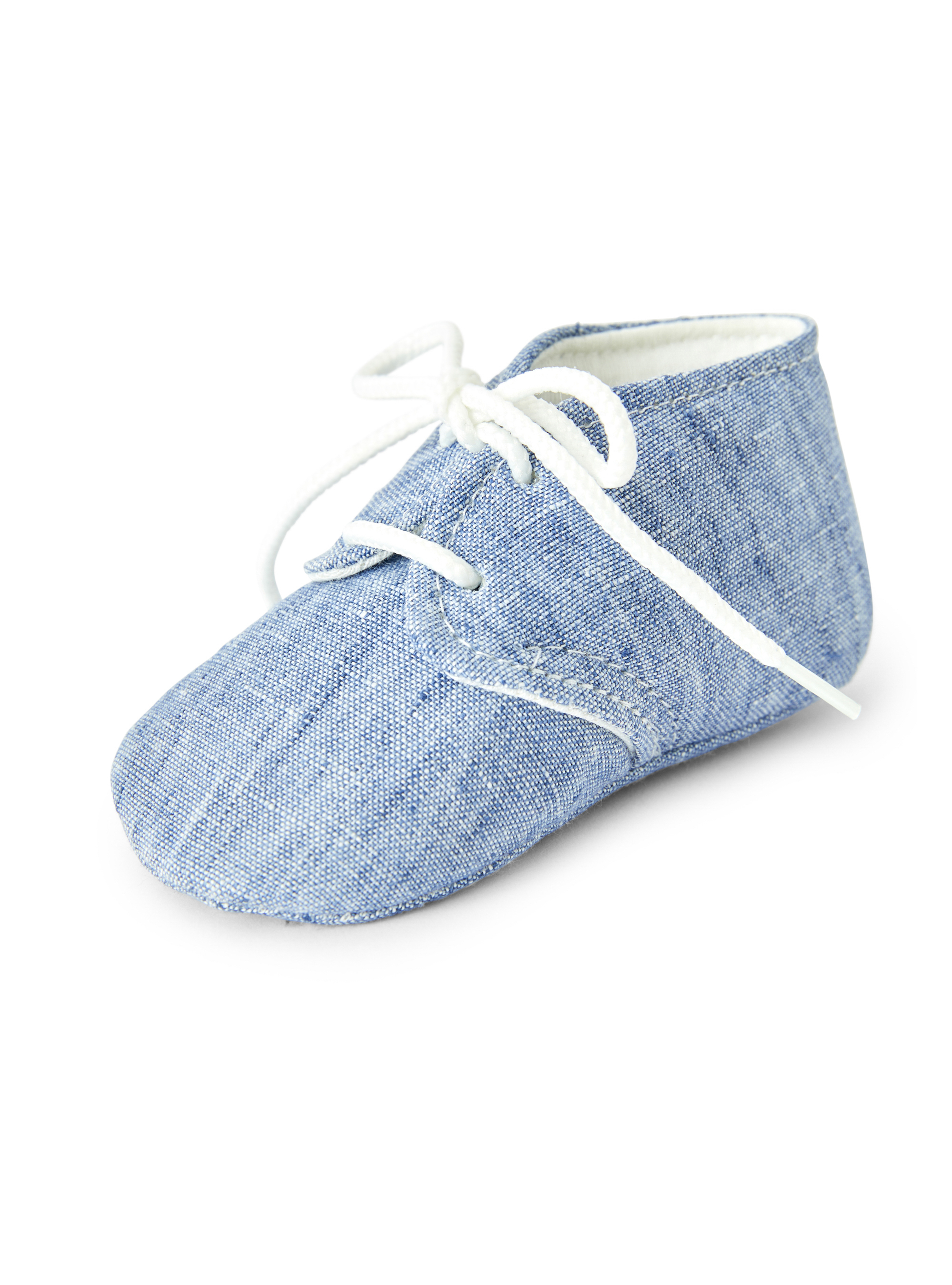 Light blue linen shoes - Blue | Il Gufo