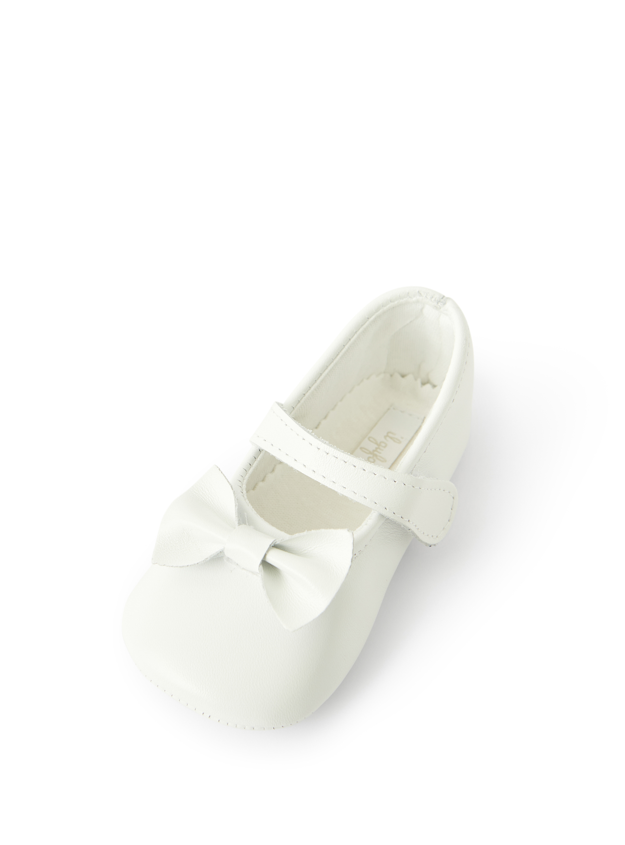 Chaussures en nappa avec nœud papillon - Blanc | Il Gufo