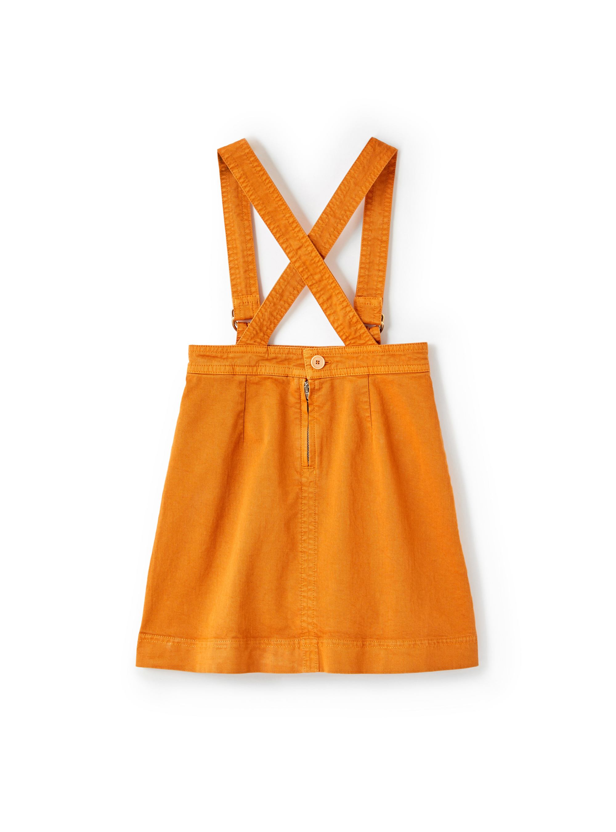 Gabardine dungarees with pockets - Orange | Il Gufo