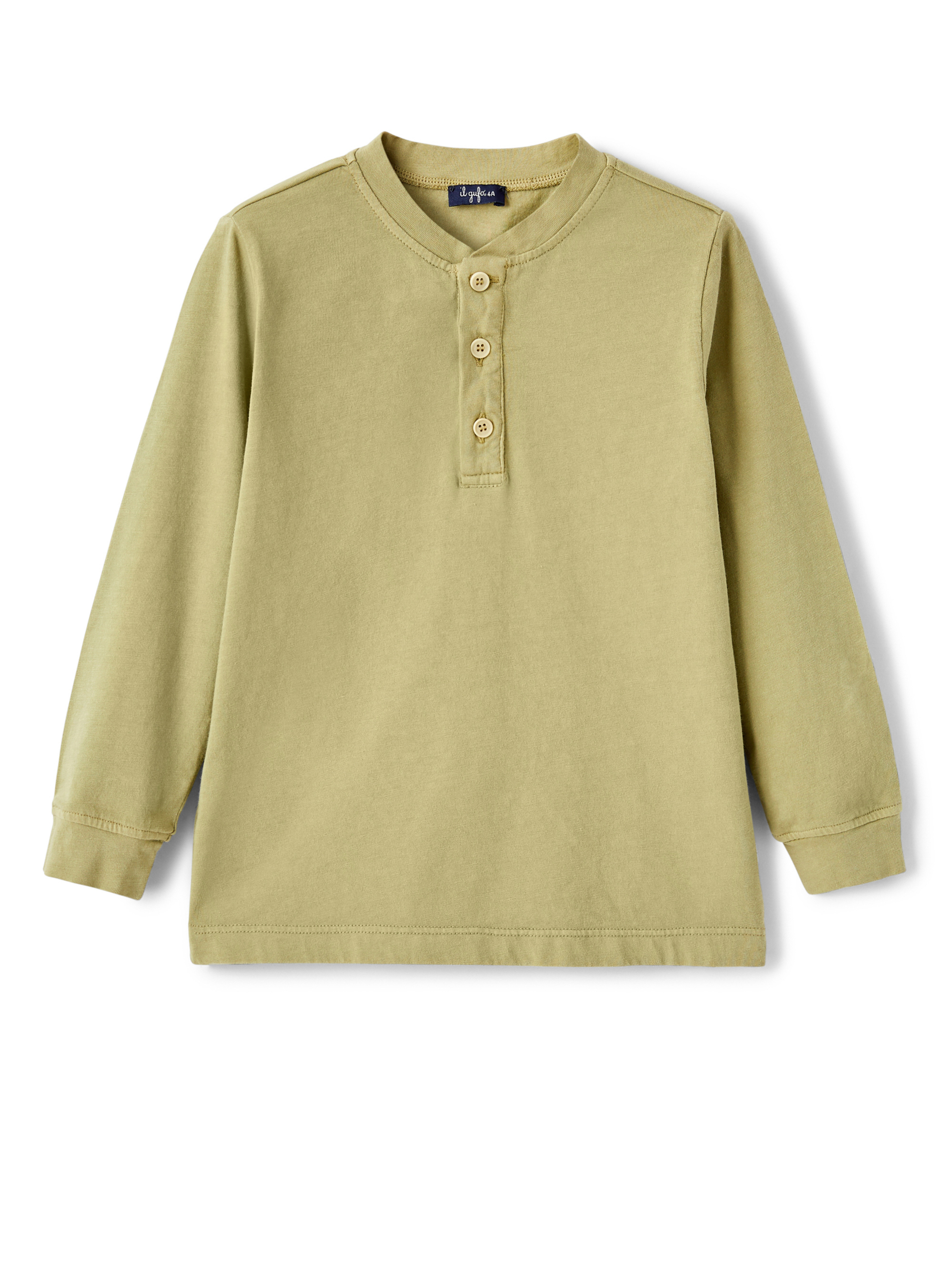 Green organic jersey sweater - T-shirts - Il Gufo