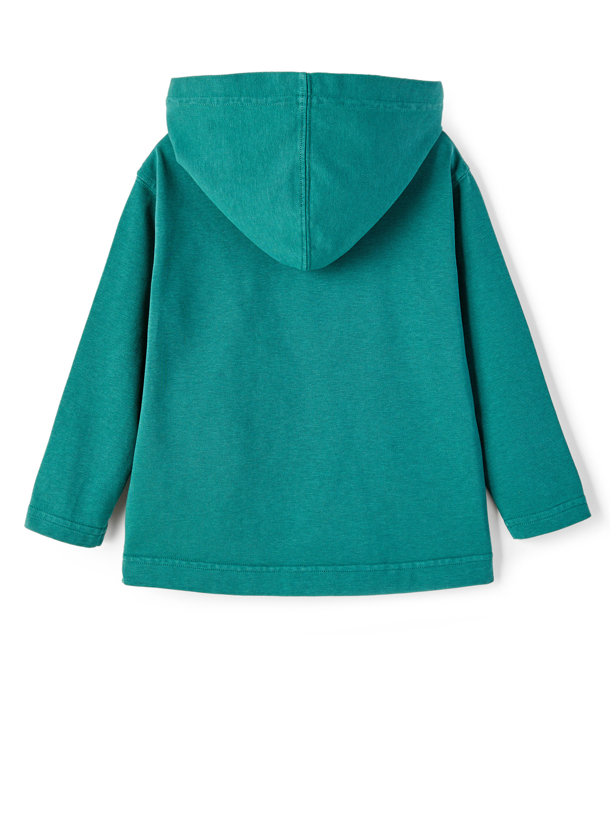 Jersey sweater with hood - Green | Il Gufo