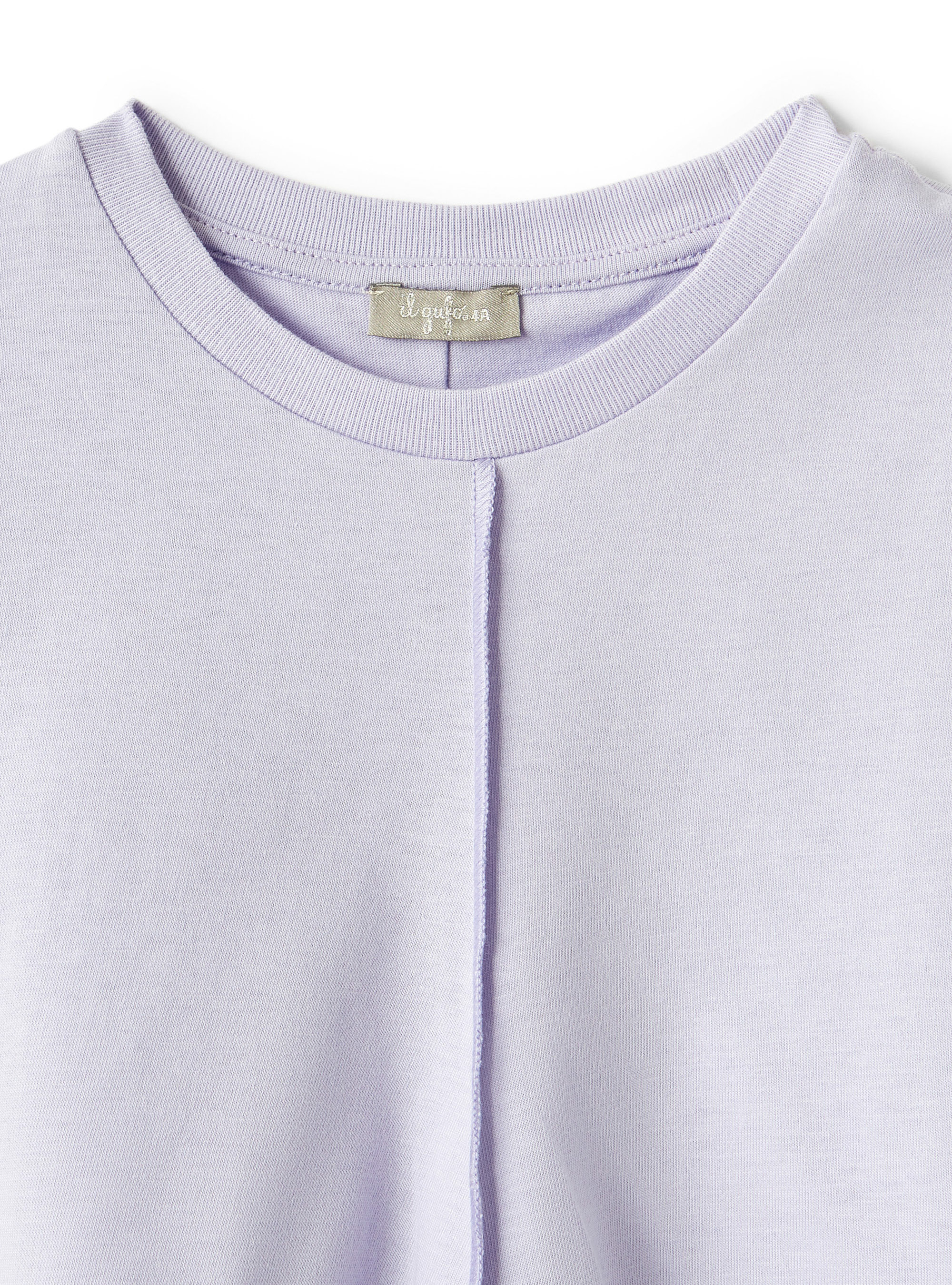T-shirt lilas avec grand volant - Lilas | Il Gufo