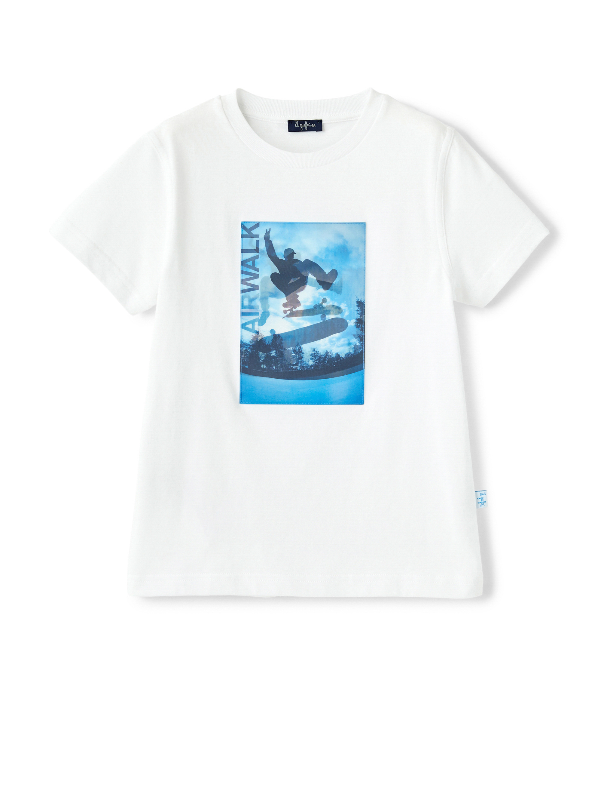 T-shirt with lenticular print - White | Il Gufo
