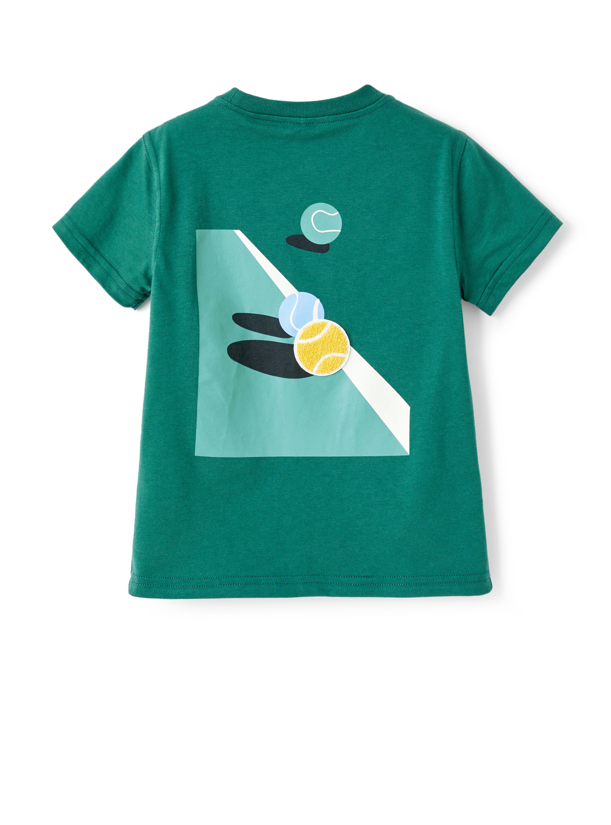 T-shirt vert avec imprimé au dos - Vert | Il Gufo