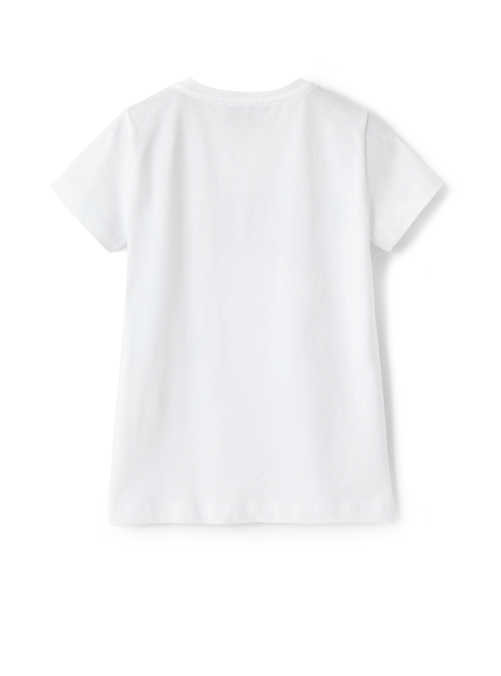 T-shirt logo en jersey blanc - Blanc | Il Gufo