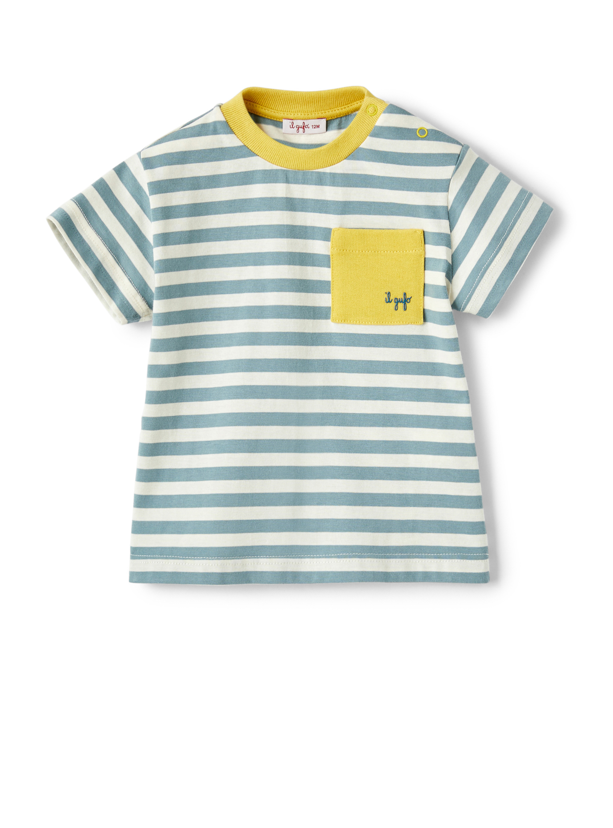 Striped t-shirt with pocket - T-shirts - Il Gufo