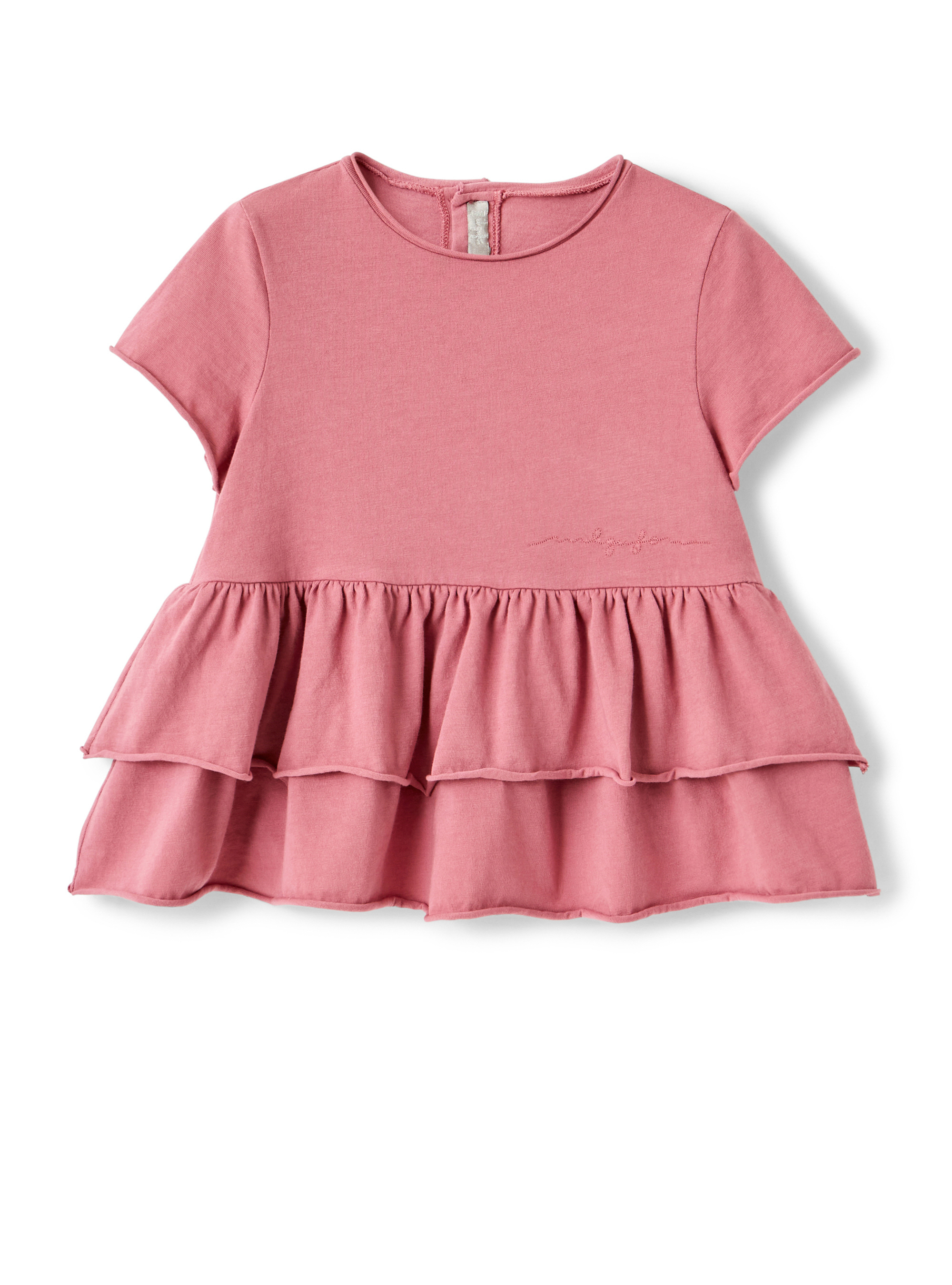 Mauve organic cotton t-shirt - Pink | Il Gufo