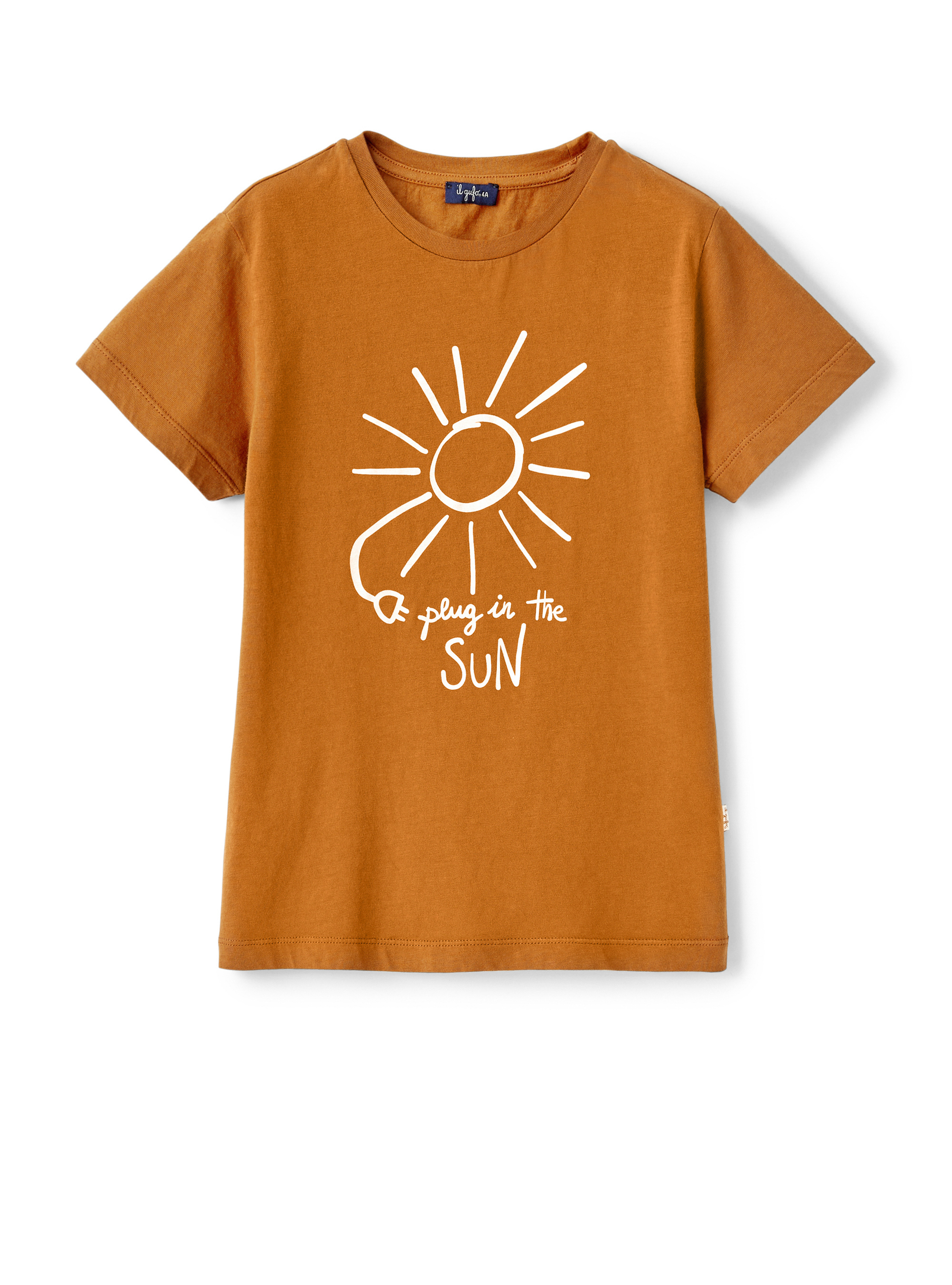 T-shirt in cotone organico con stampa - T-shirt - Il Gufo