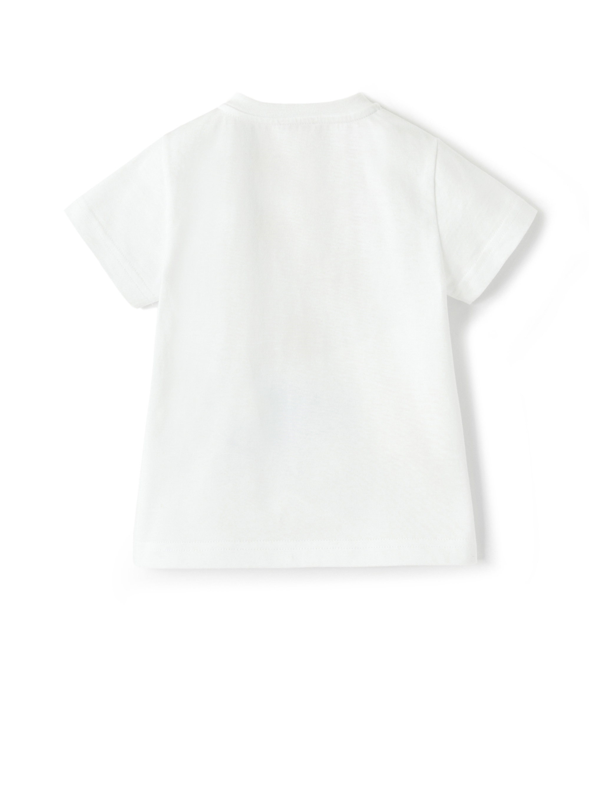 T-shirt in jersey con pulcini - Bianco | Il Gufo