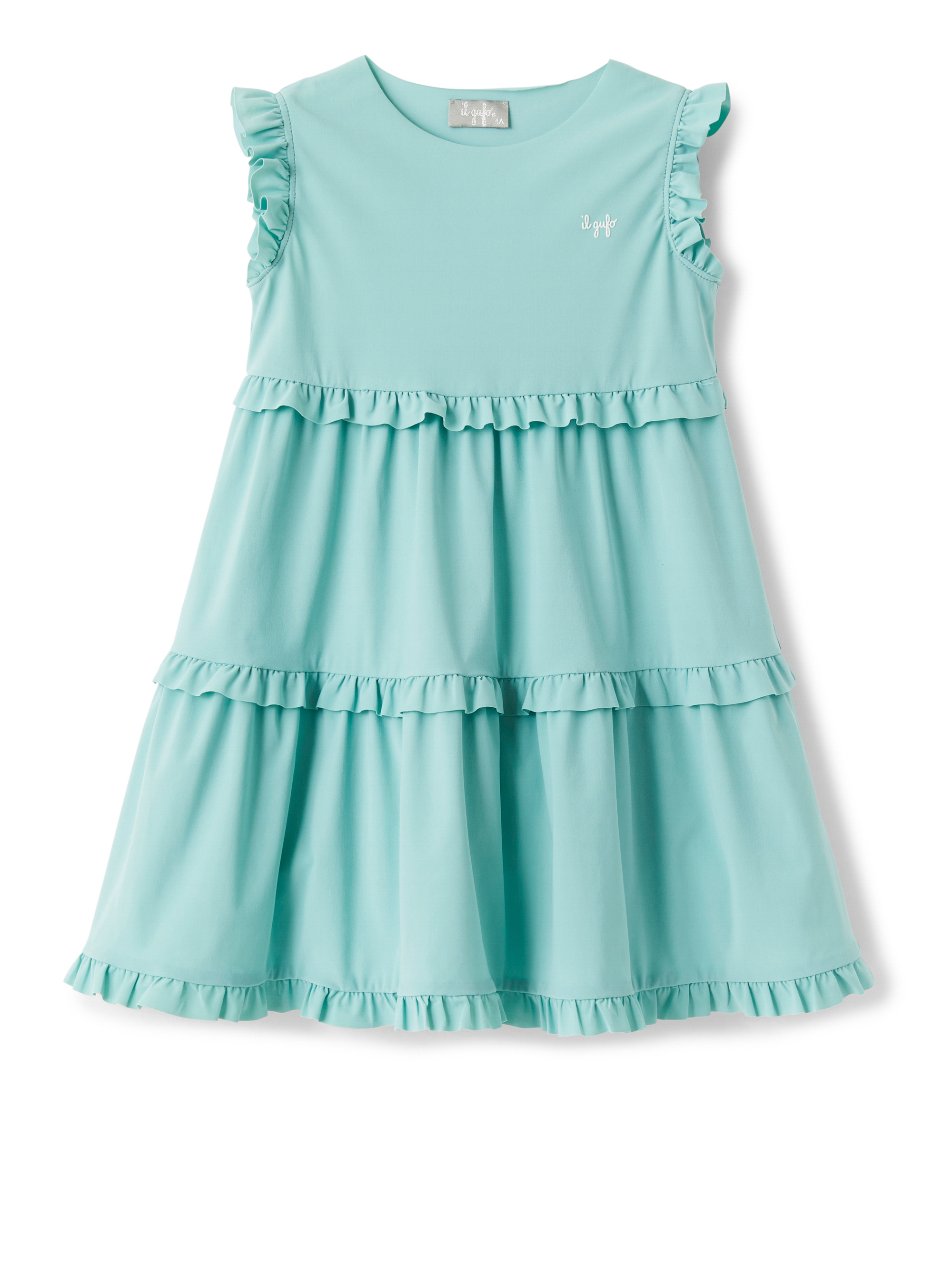 Aqua green Sensitive® Fabrics dress - Dresses - Il Gufo