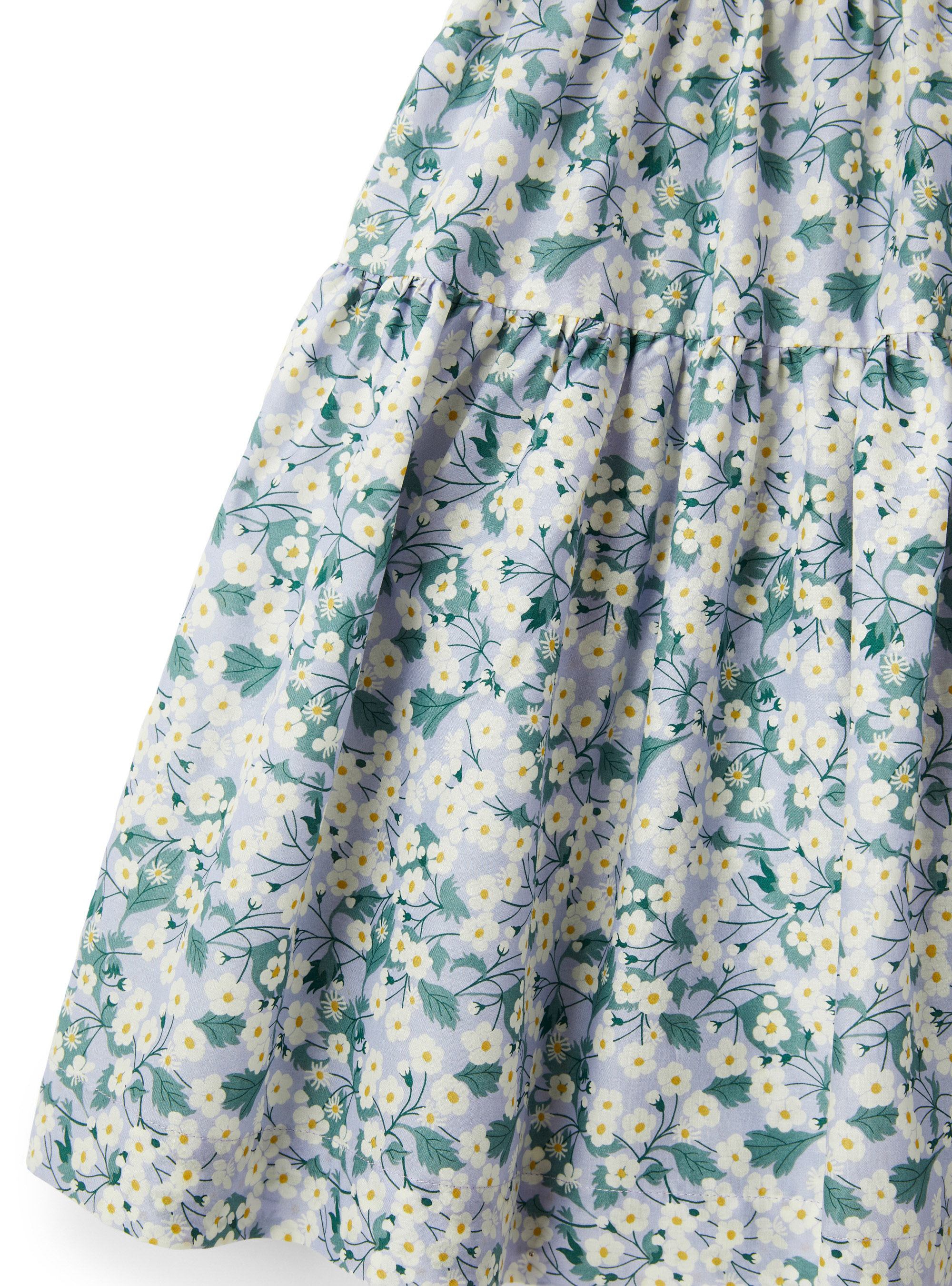 Robe fleurie en Liberty Fabrics - Lilas | Il Gufo