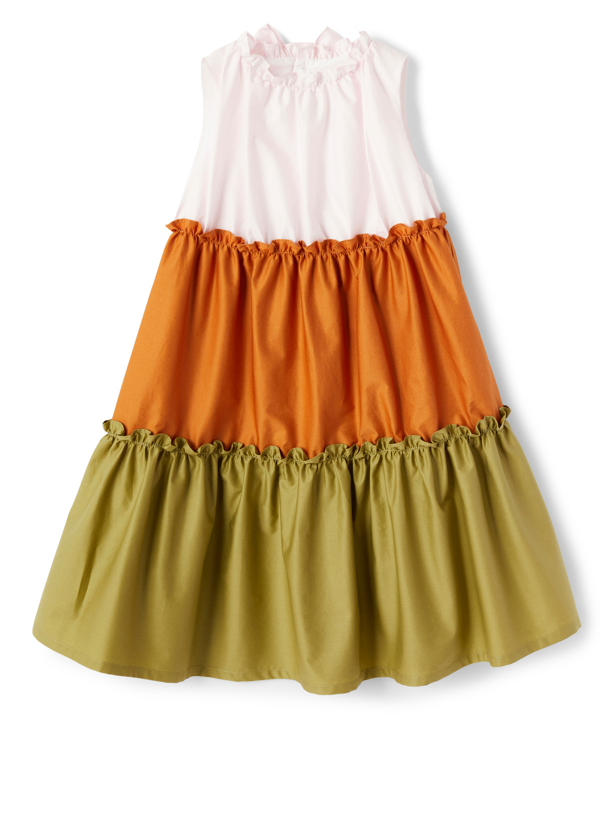 Multicolor flounced dress - Dresses - Il Gufo