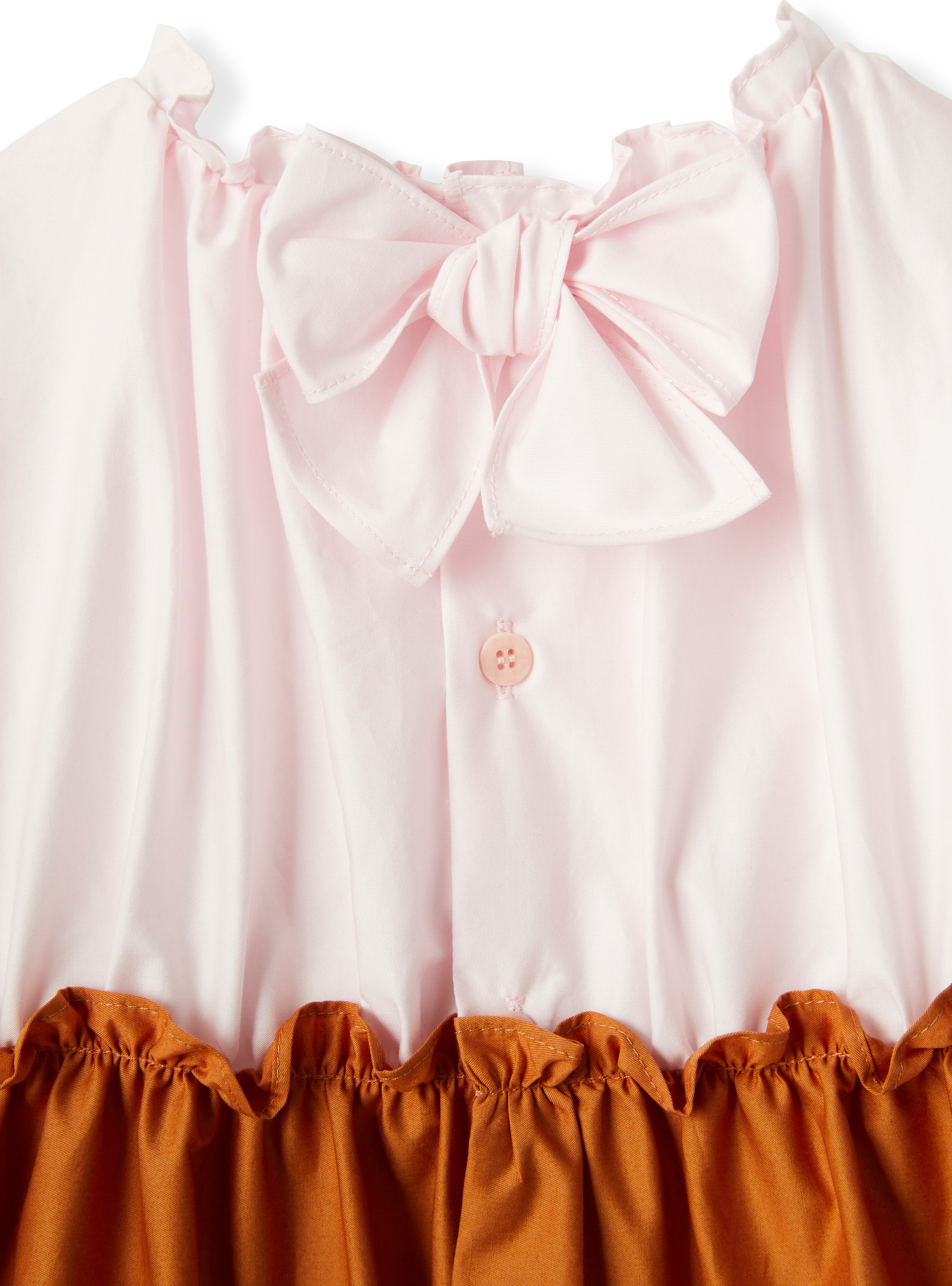 Multicolor flounced dress - Pink | Il Gufo