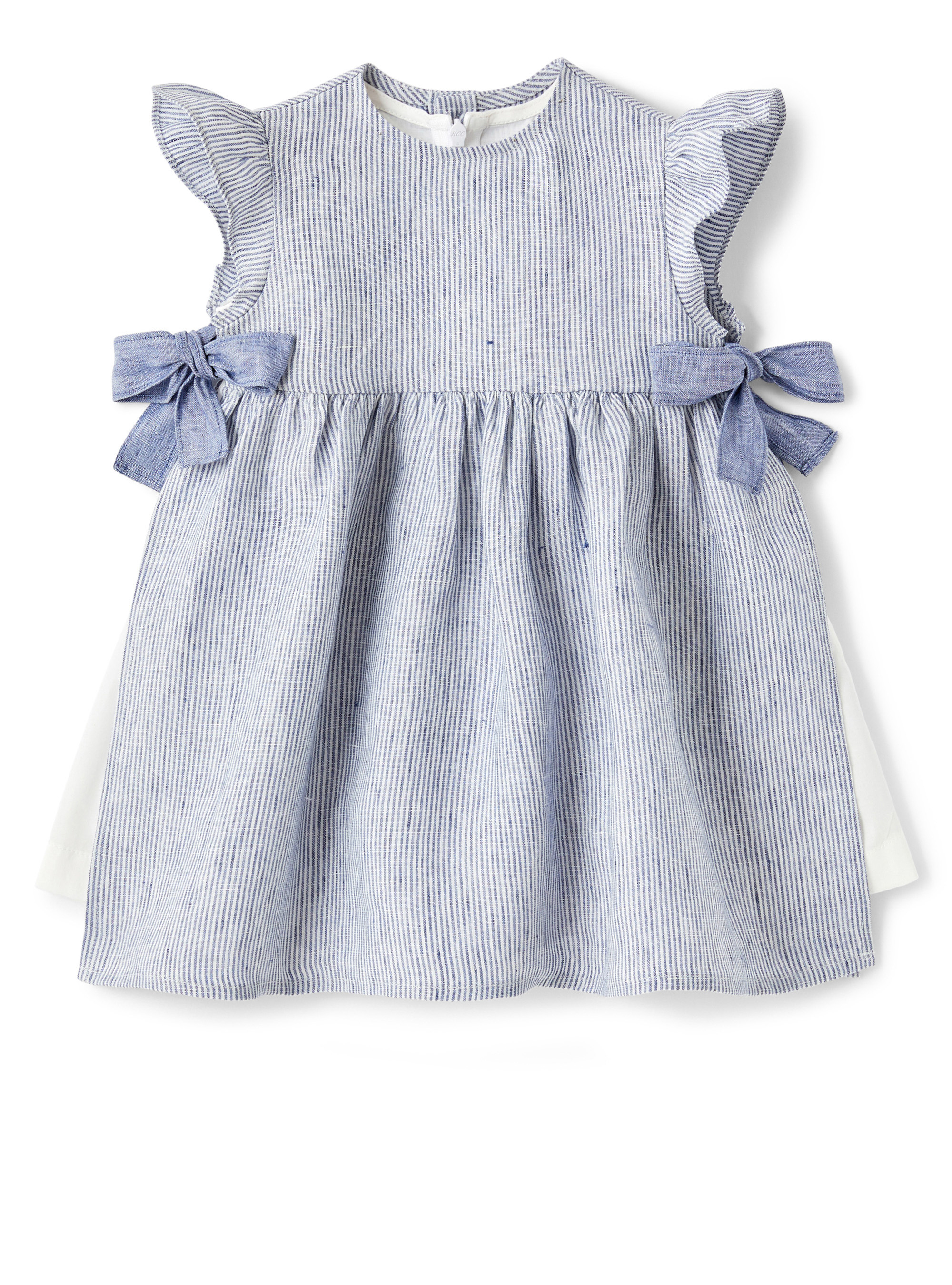 Linen pinafore dress - Dresses - Il Gufo