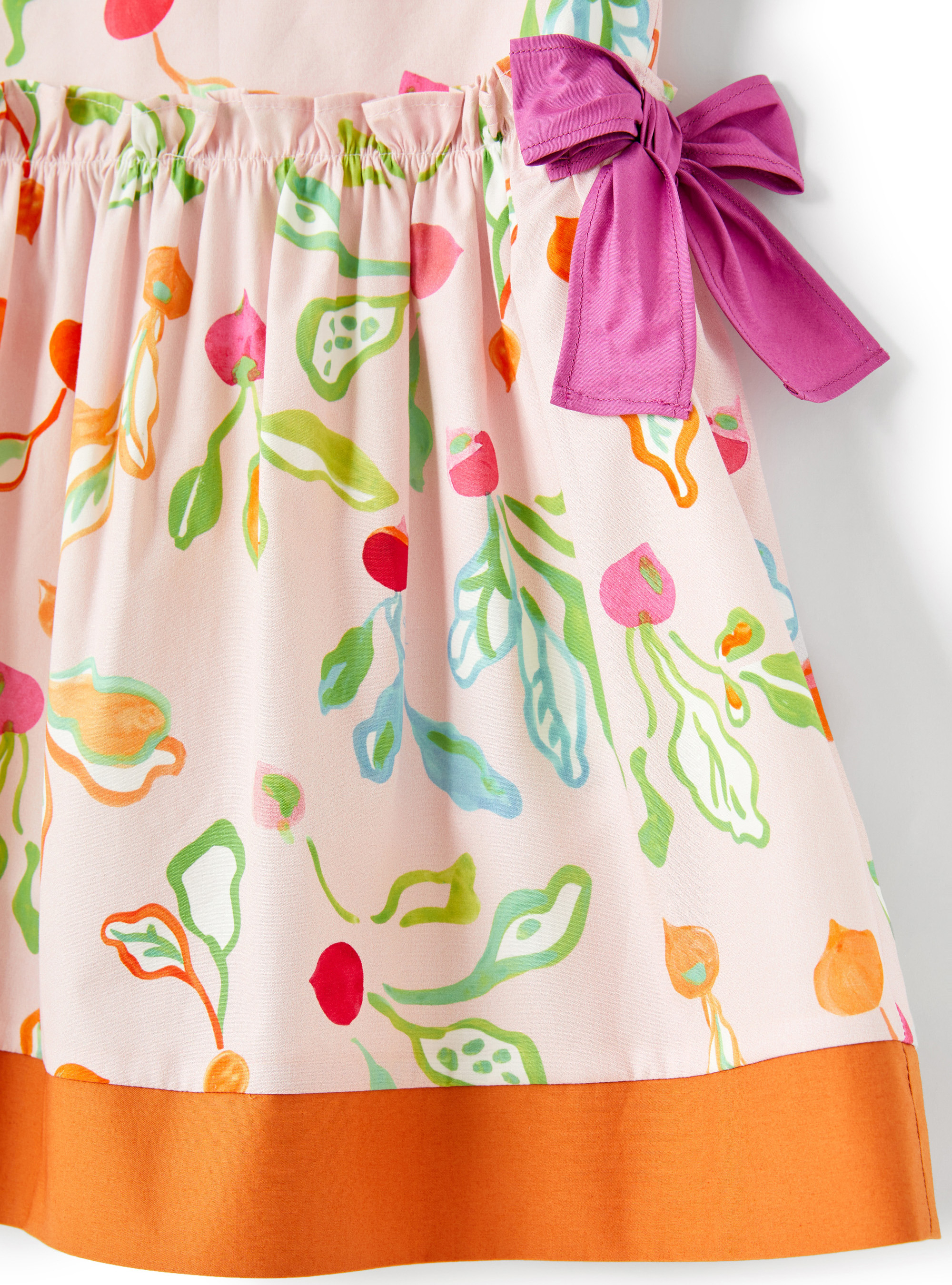 Dress with radish print - Pink | Il Gufo