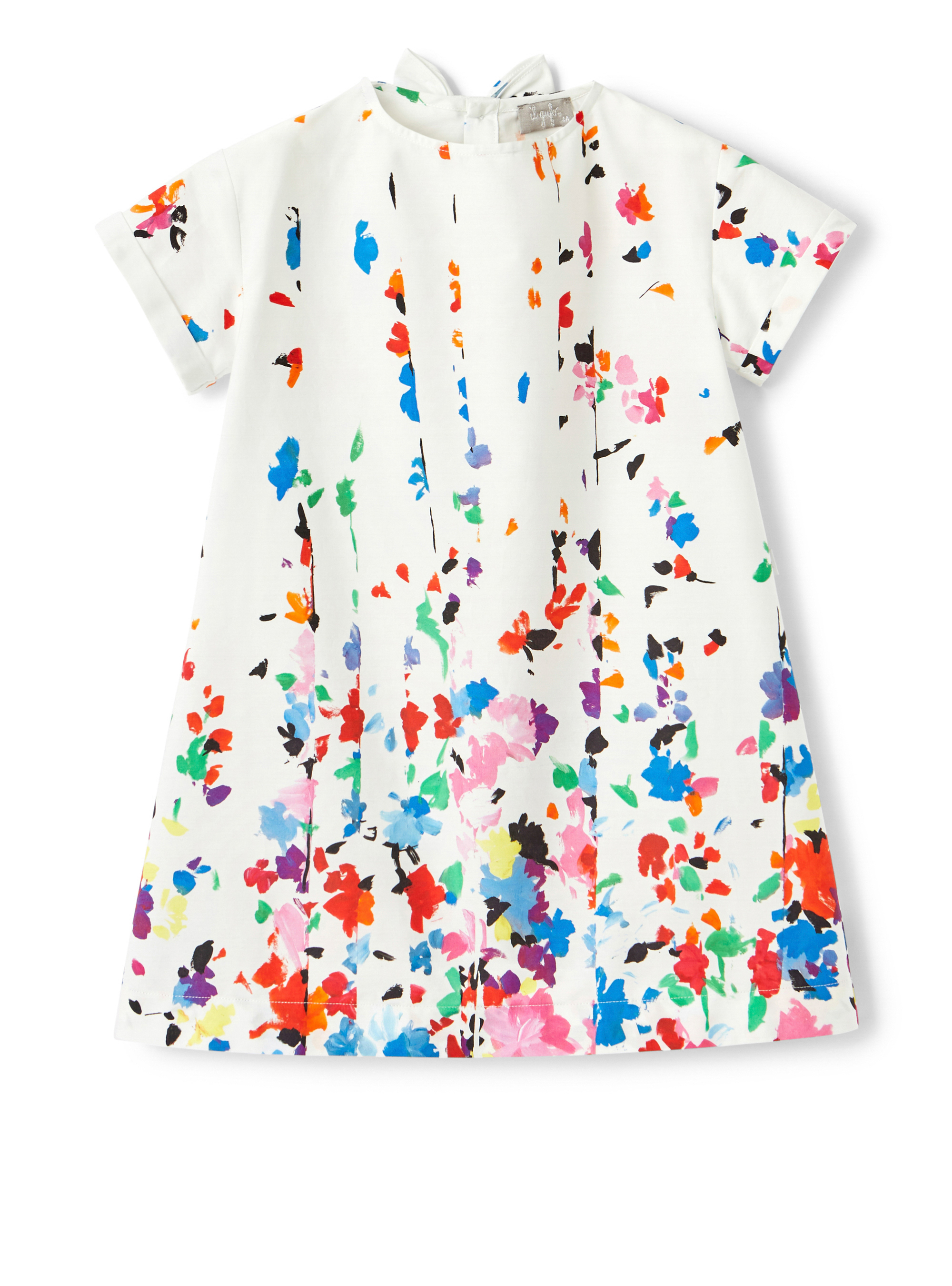 Dress with abstract flower print - Dresses - Il Gufo