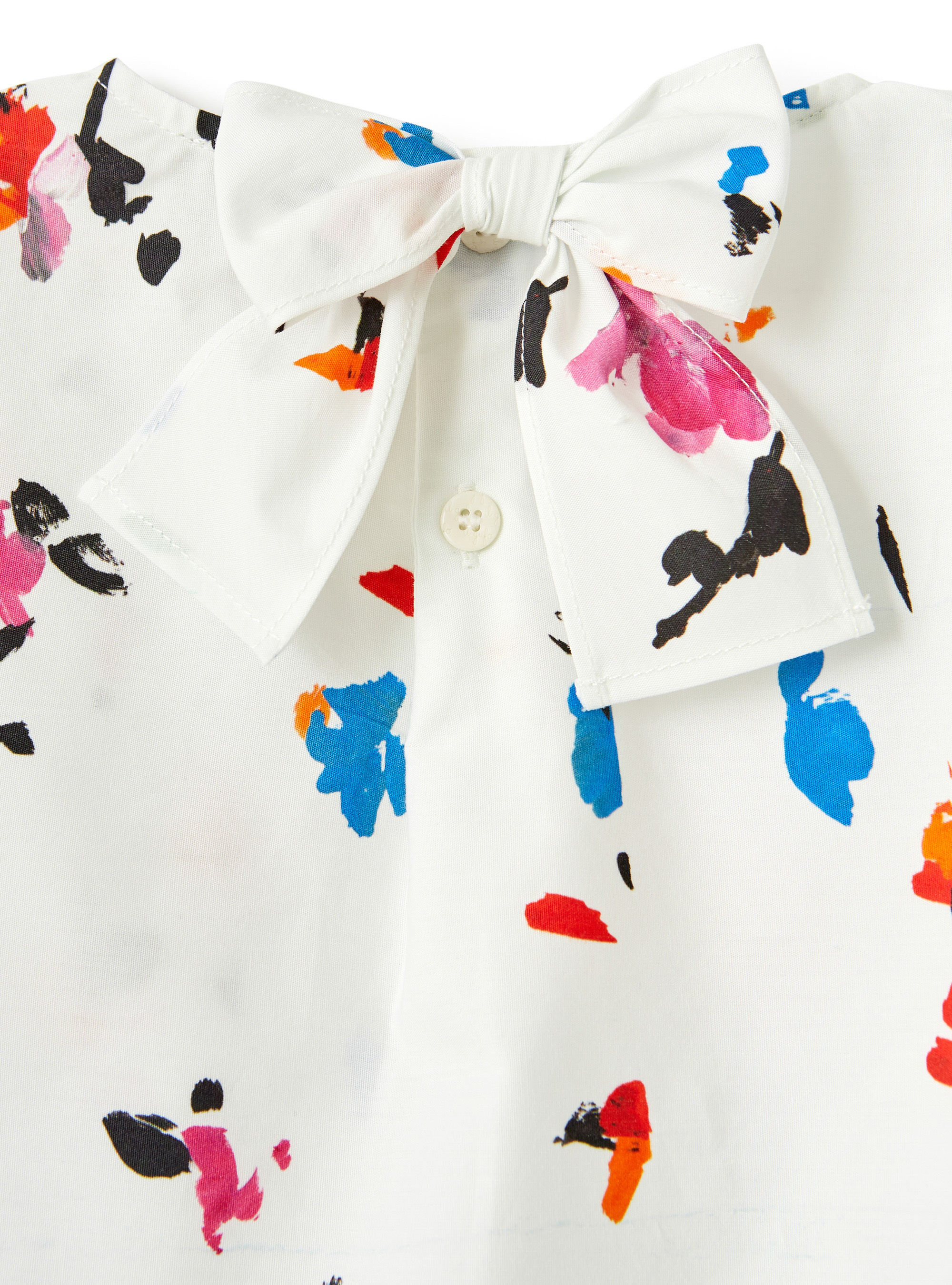 Dress with abstract flower print - Multicolor | Il Gufo