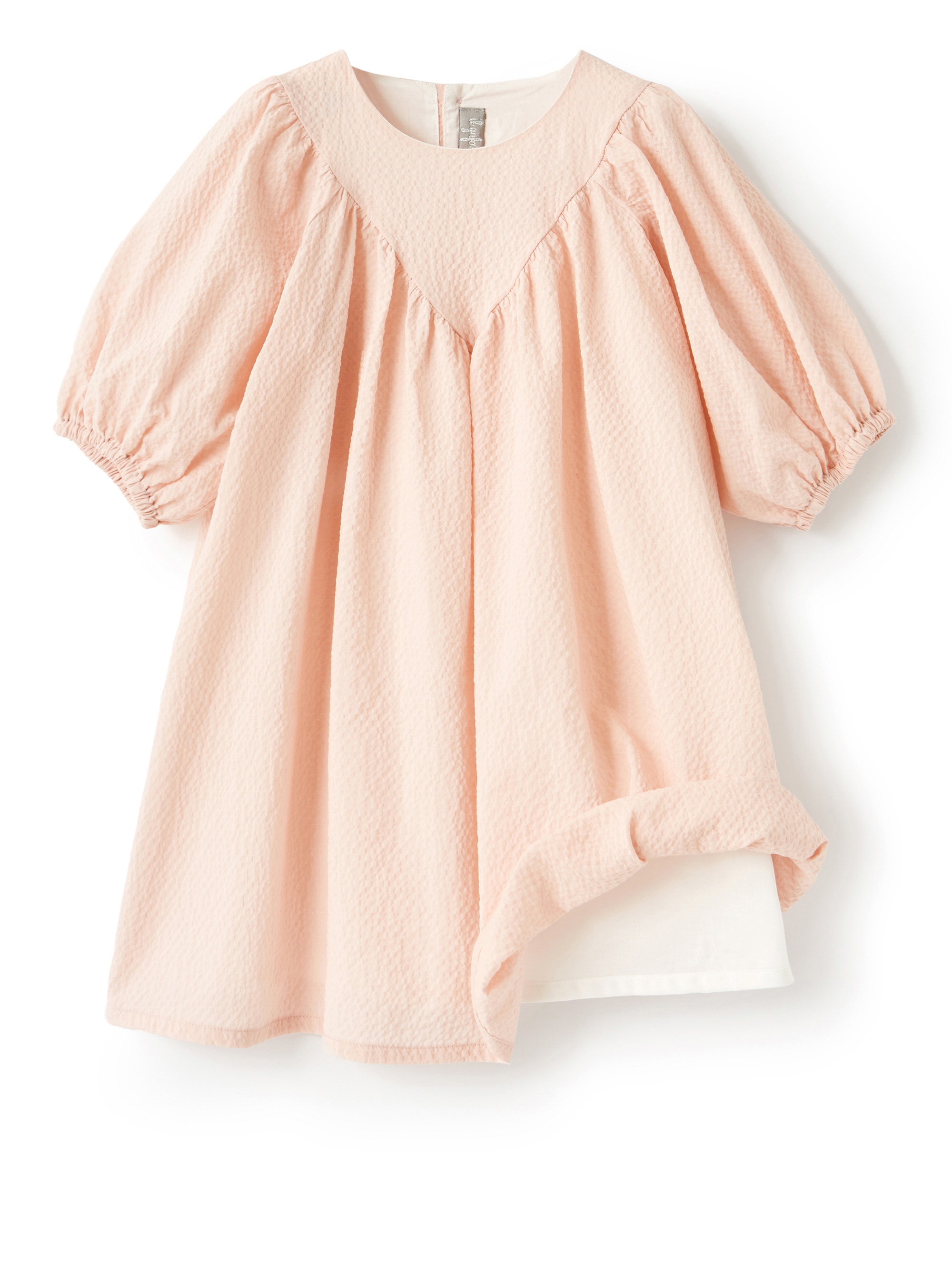 Pink dress with balloon sleeves - Pink | Il Gufo