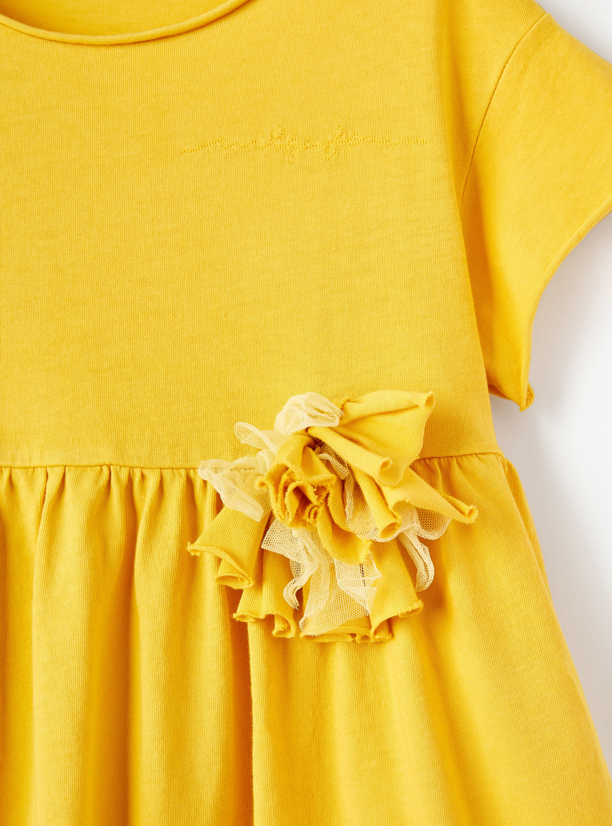 Robe en coton biologique jaune - Jaune | Il Gufo