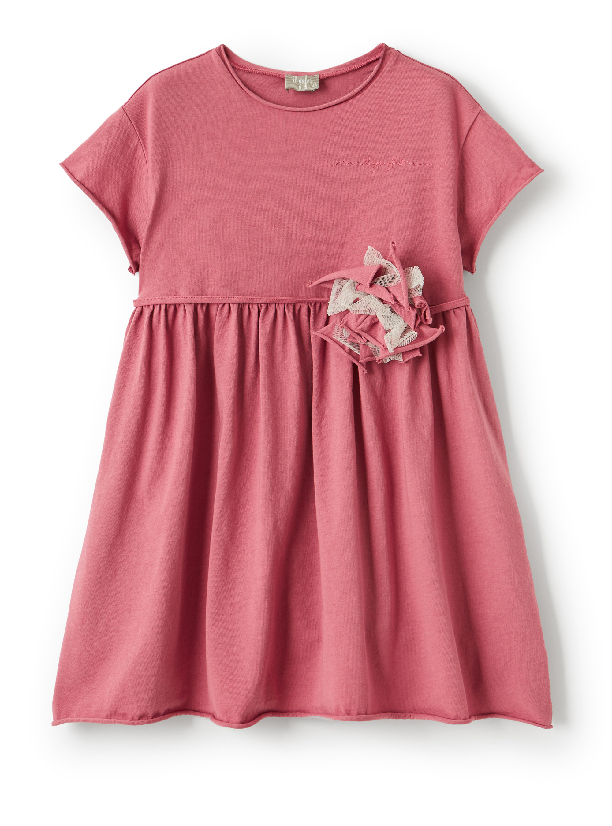 Mauve organic cotton dress - Dresses - Il Gufo