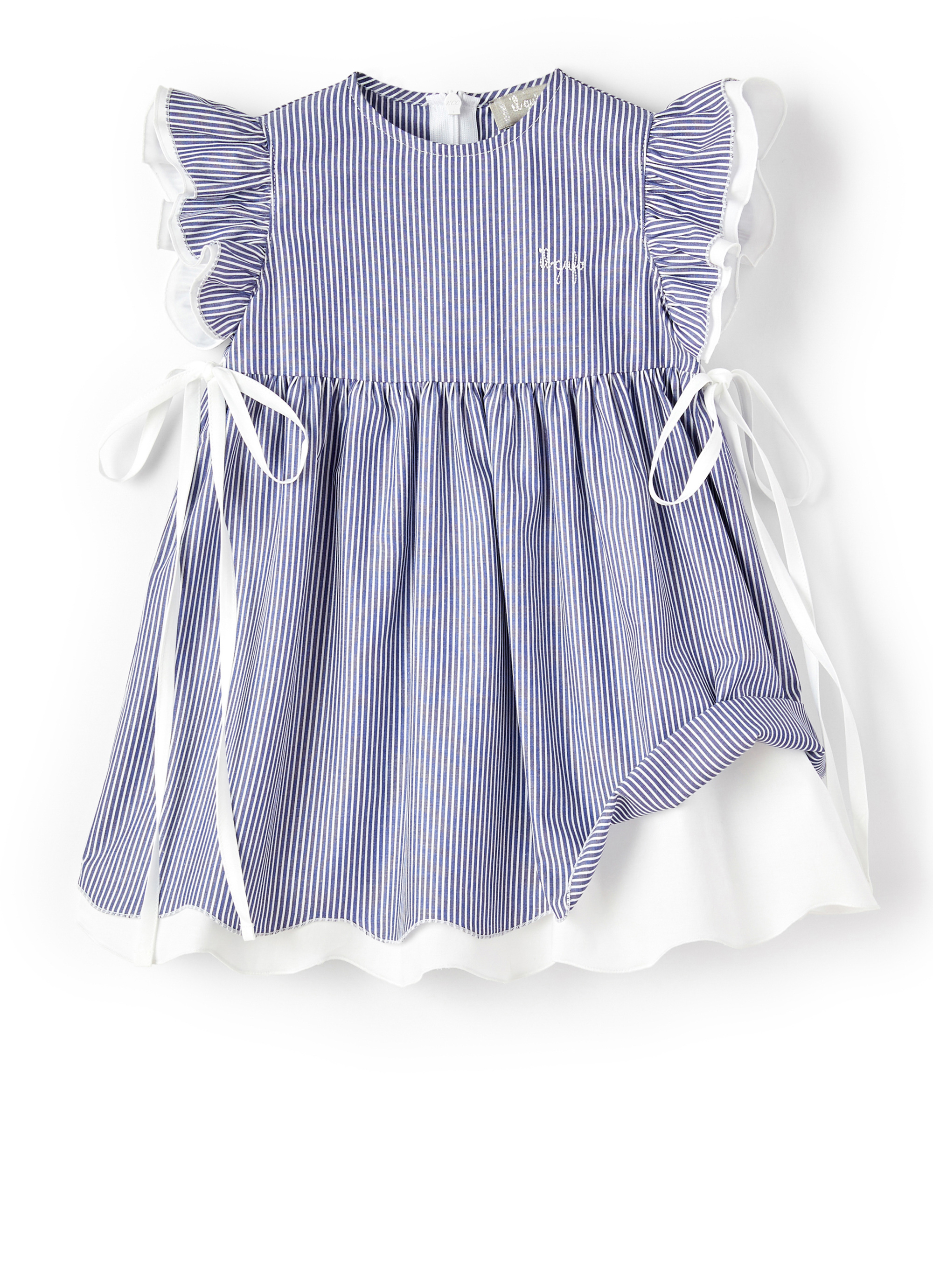 Striped ruffle sleeve dress - Dresses - Il Gufo