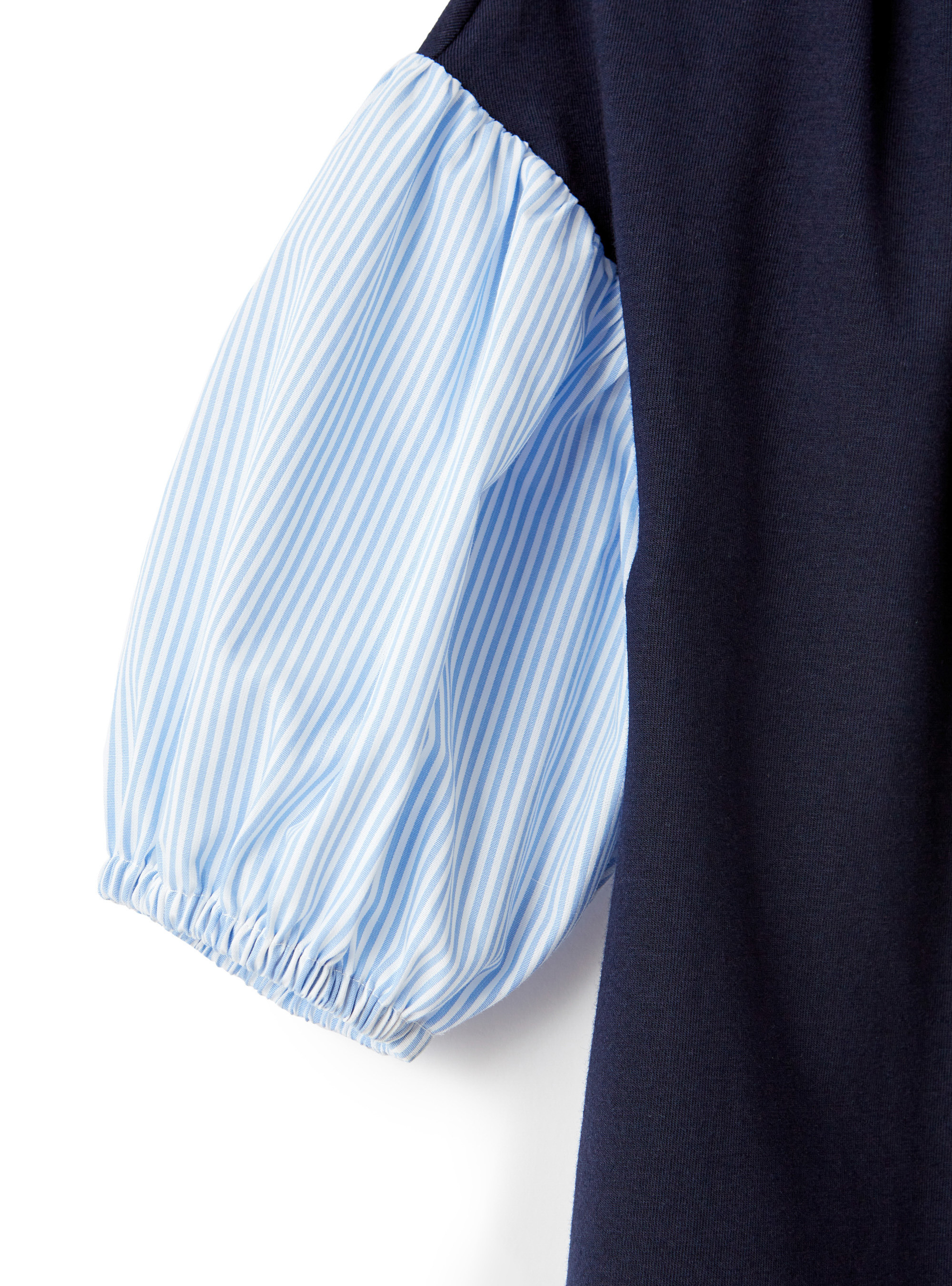 Jerseykleid mit Ballonärmel - Blau | Il Gufo