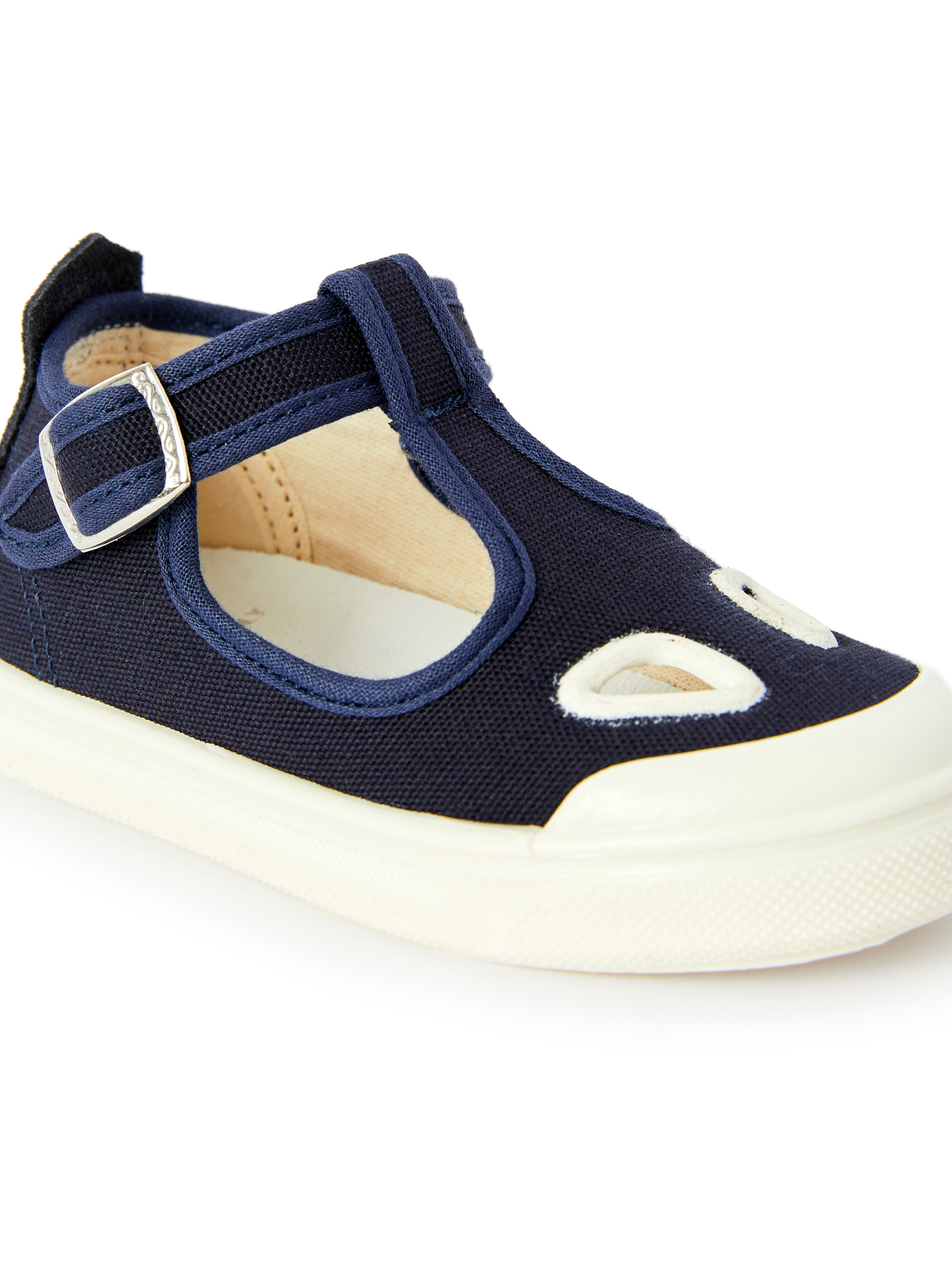 Canvas sandals with eyes - Blue | Il Gufo