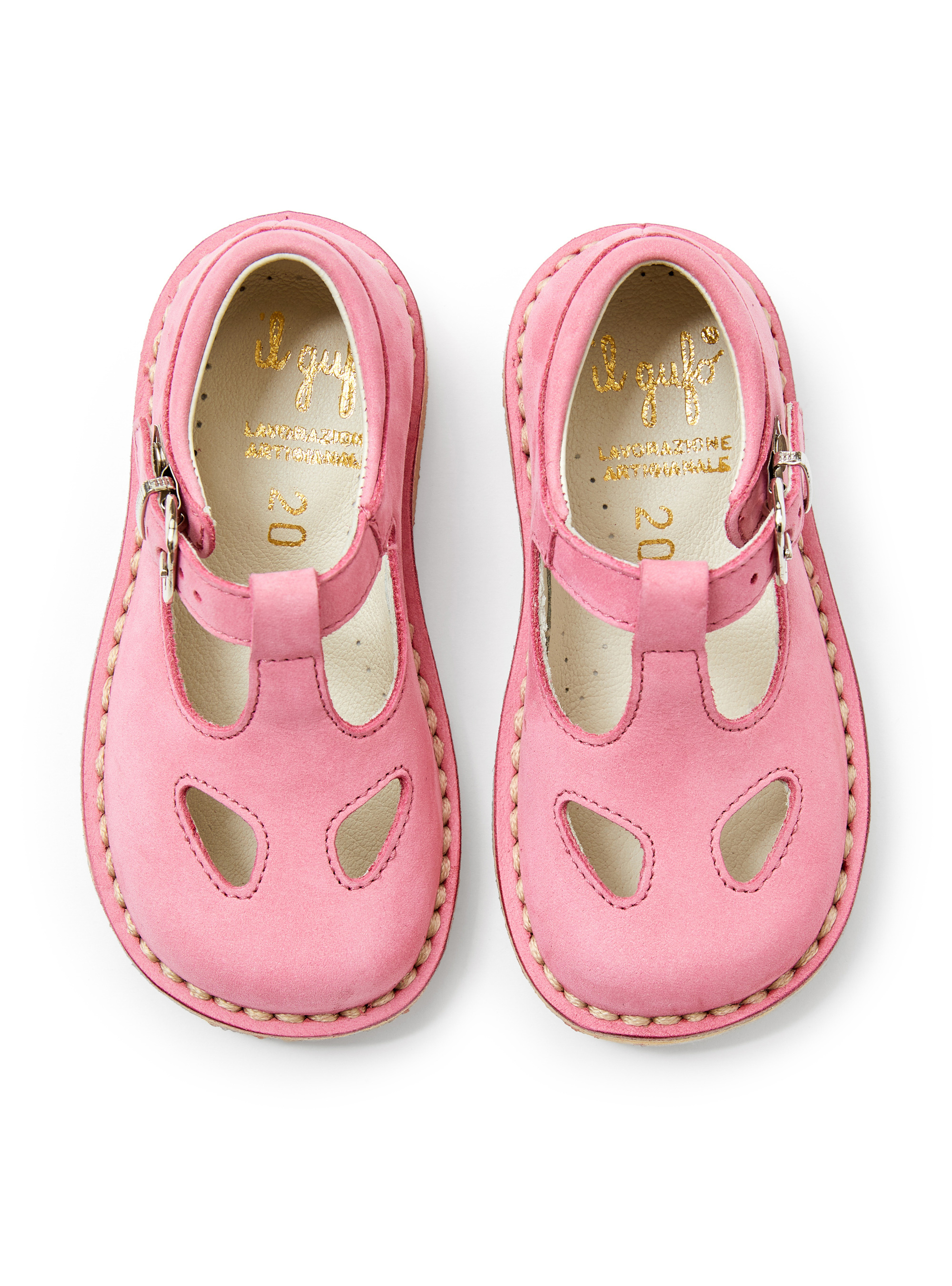 Pink leather sandals - Pink | Il Gufo