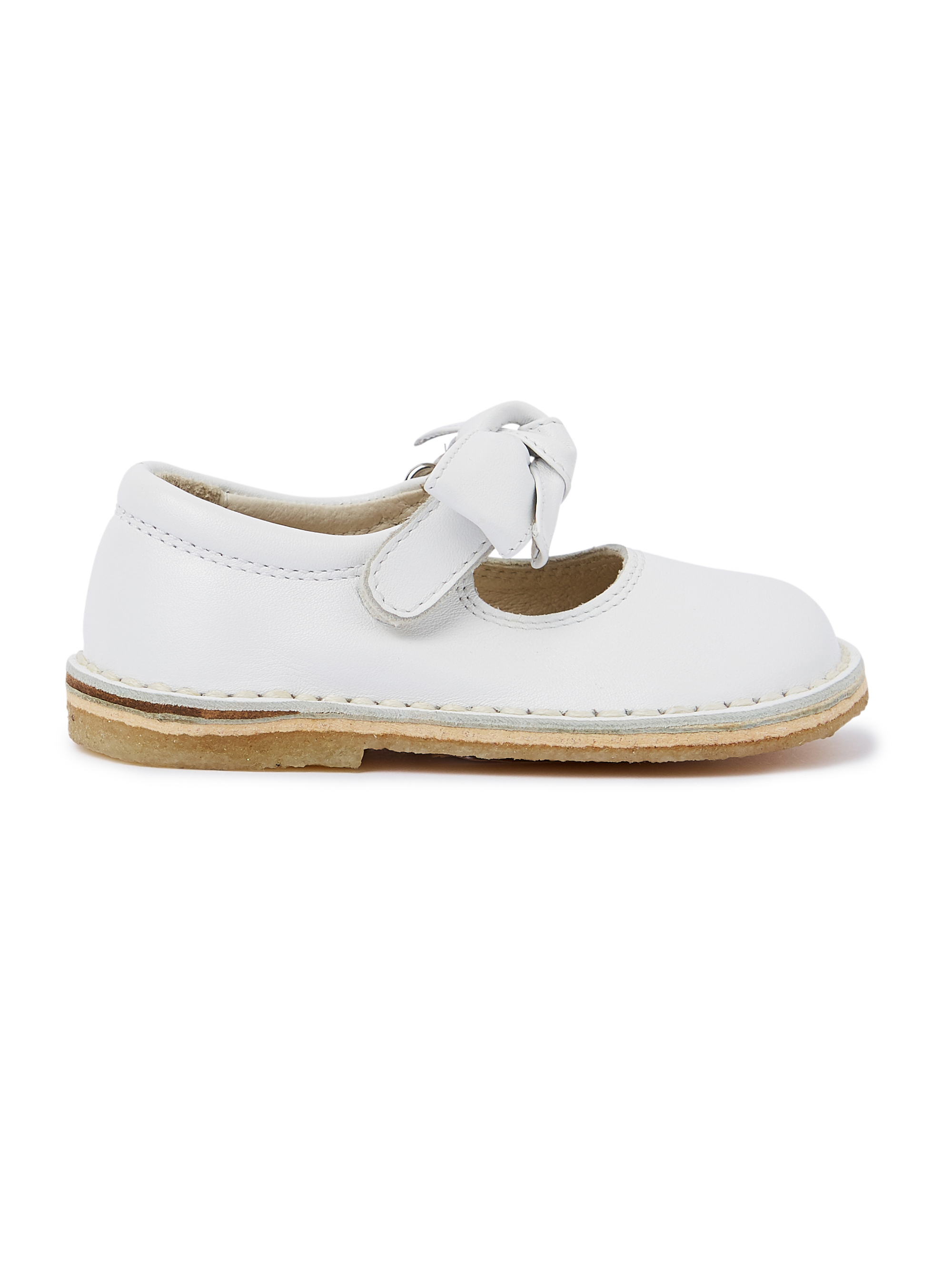 Nappa shoes with bow - White | Il Gufo