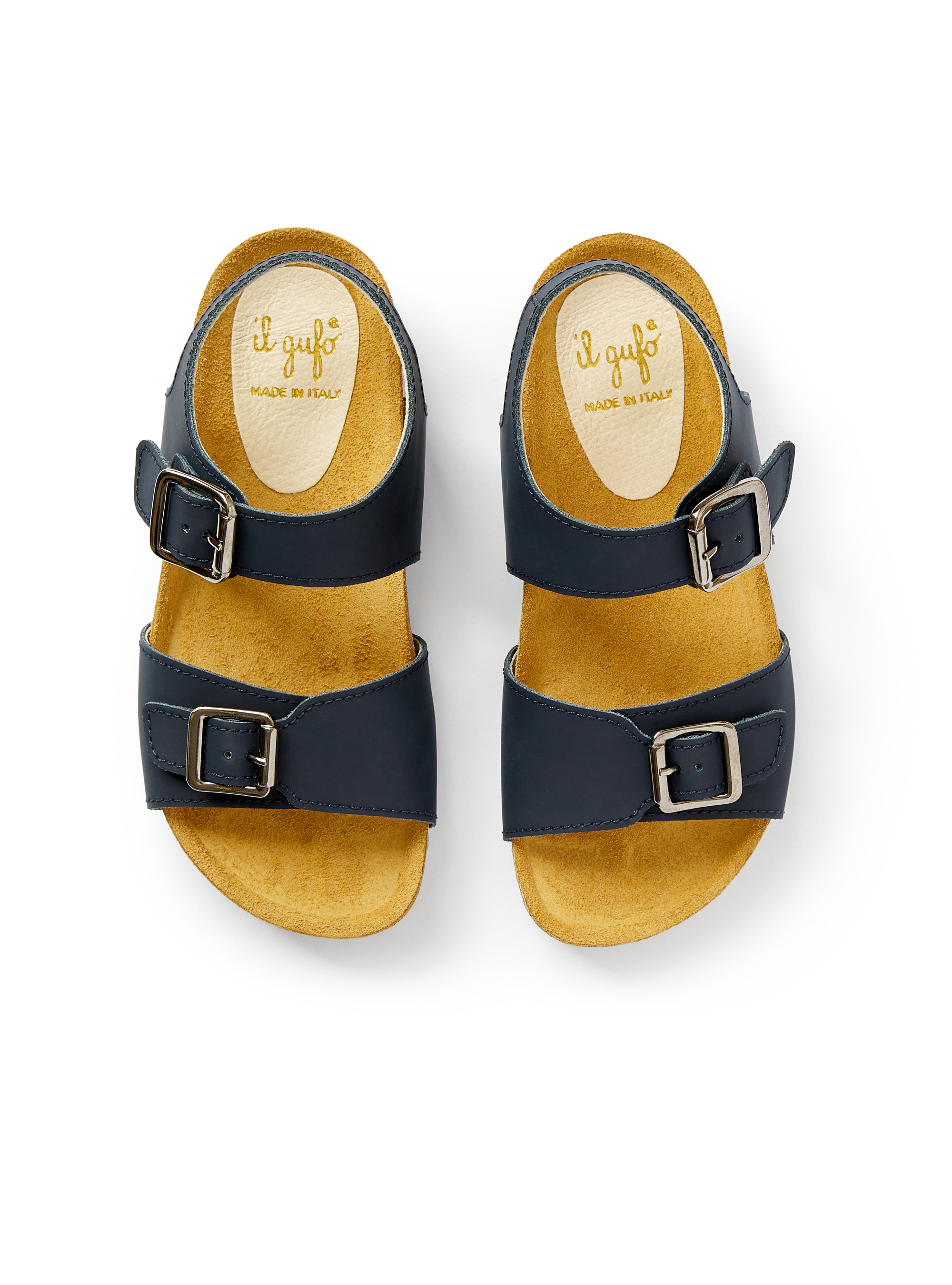 Blue sandal with straps - Blue | Il Gufo