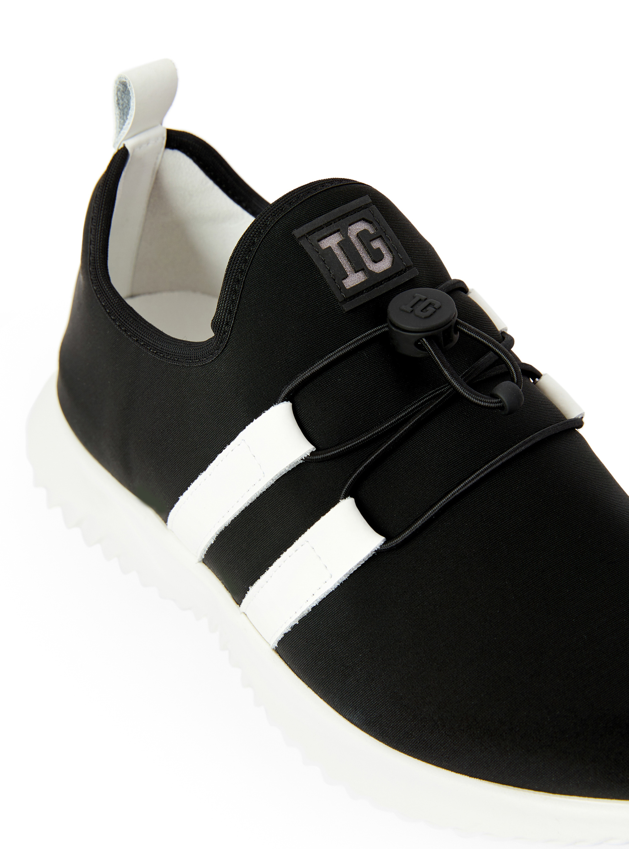 Black neoprene sneakers - Black | Il Gufo