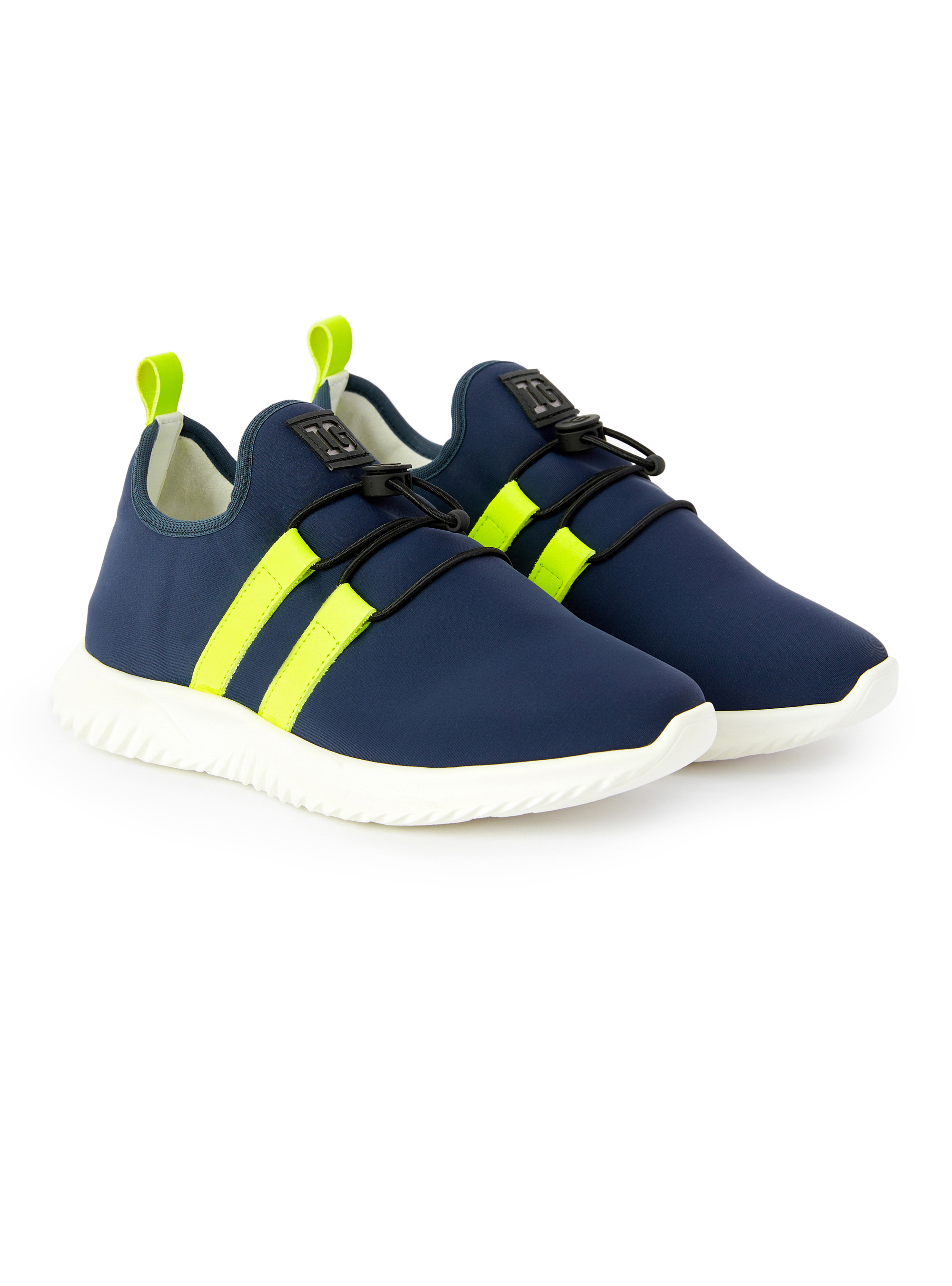 Navy blue neoprene sneakers - Shoes - Il Gufo