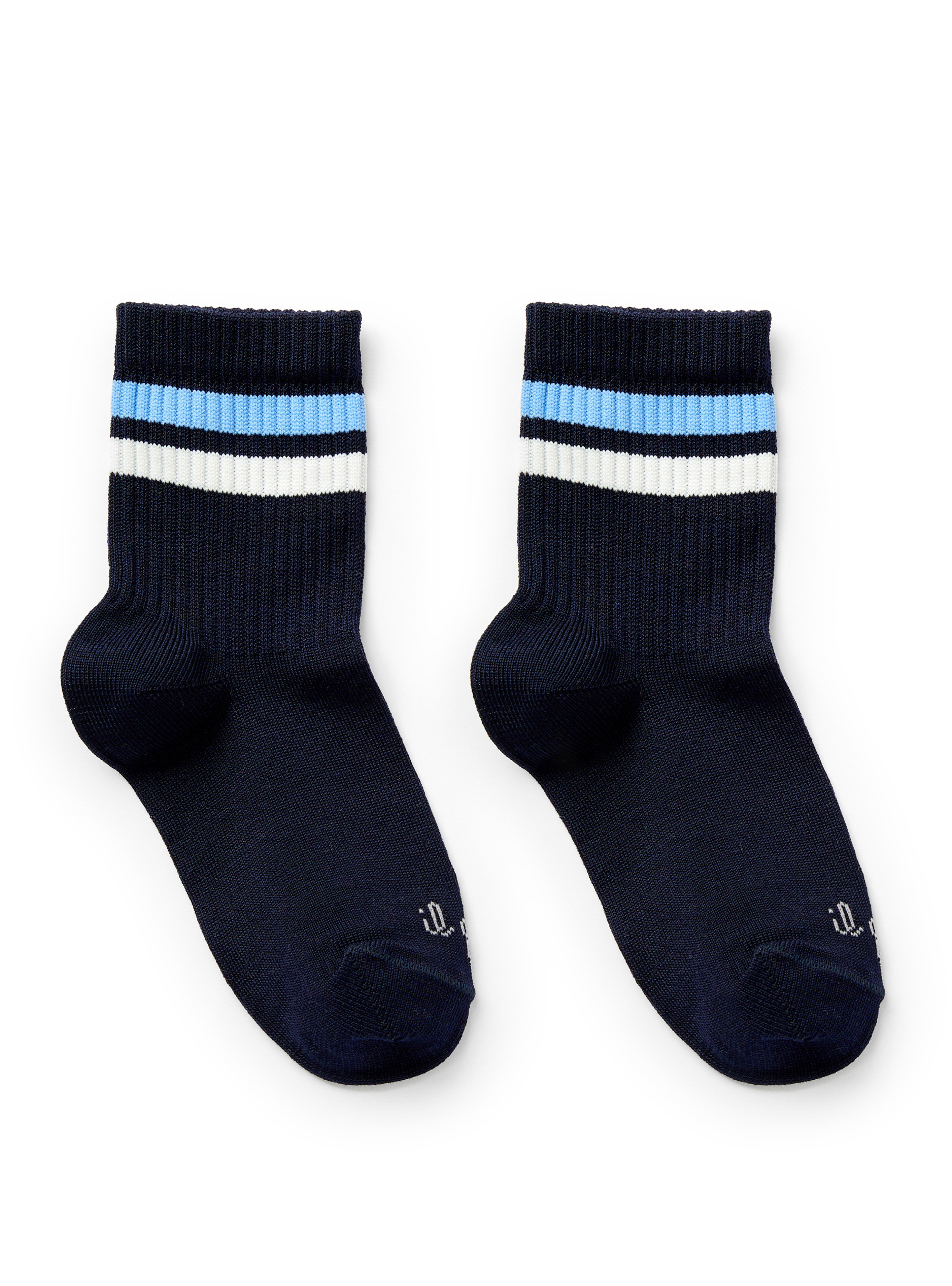 kurze Socken im 3er-Set - Blau | Il Gufo