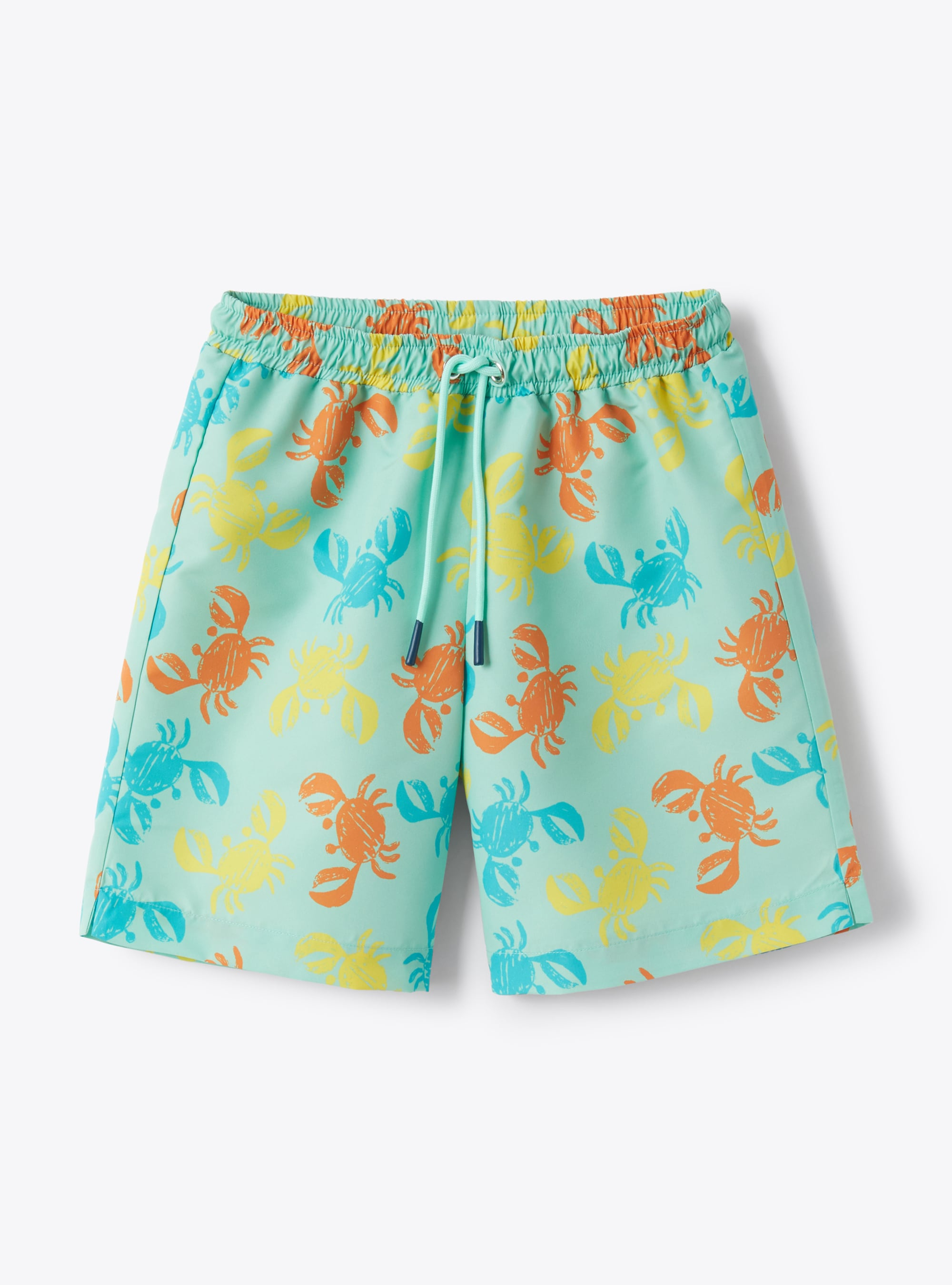 Swimsuit with printed crabs - Green | Il Gufo