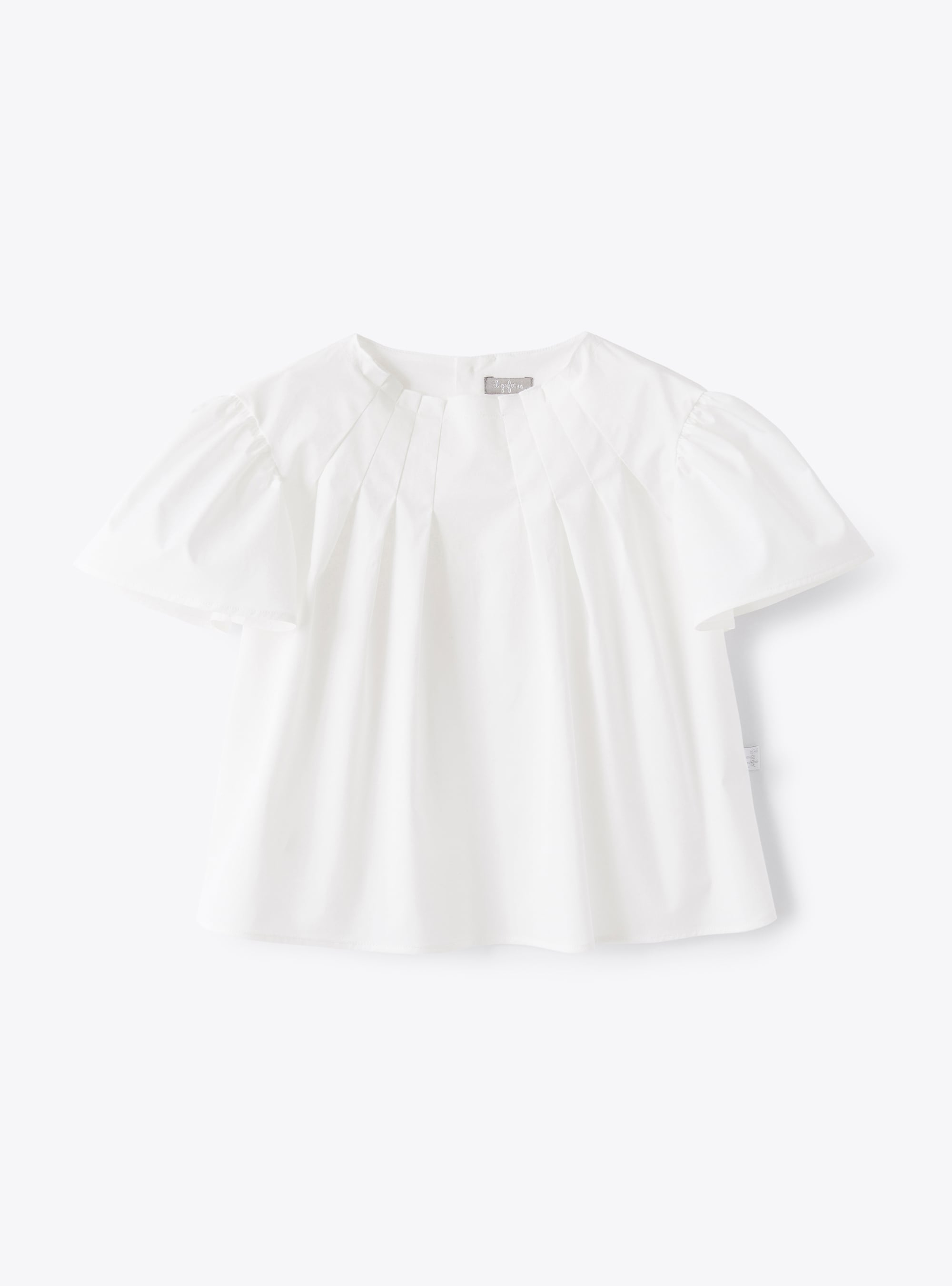 Белая рубашка из хлопкового атласа - Рубашки - Il Gufo